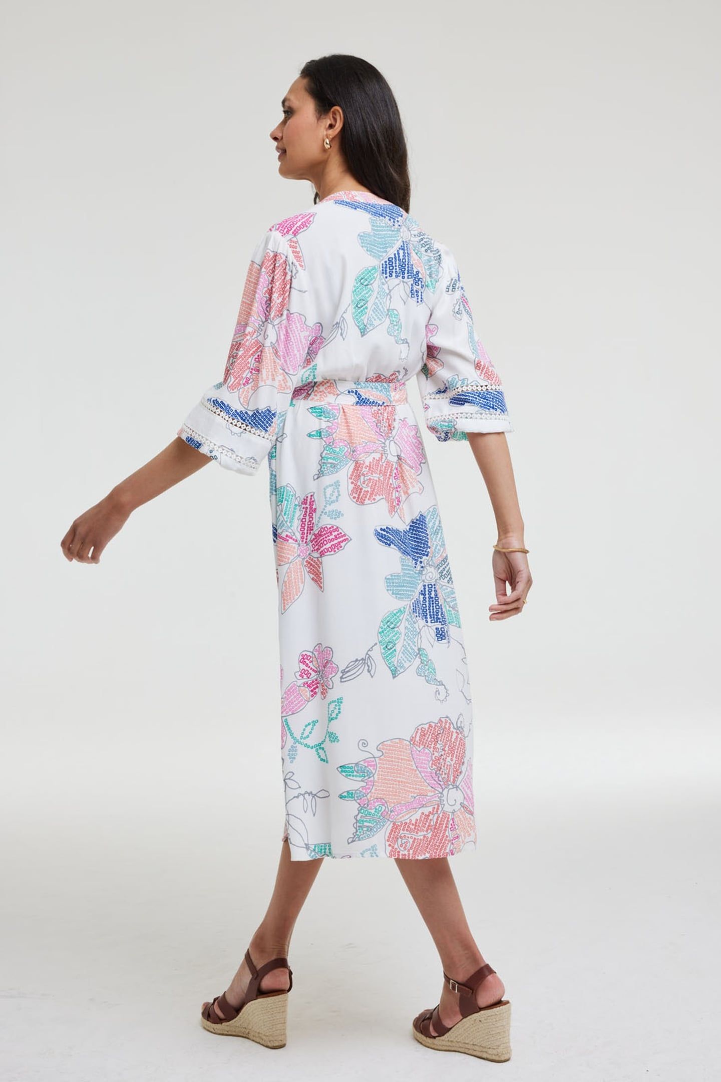 DRESS DIZZY OFFWHITE BITMAP PRINT 2