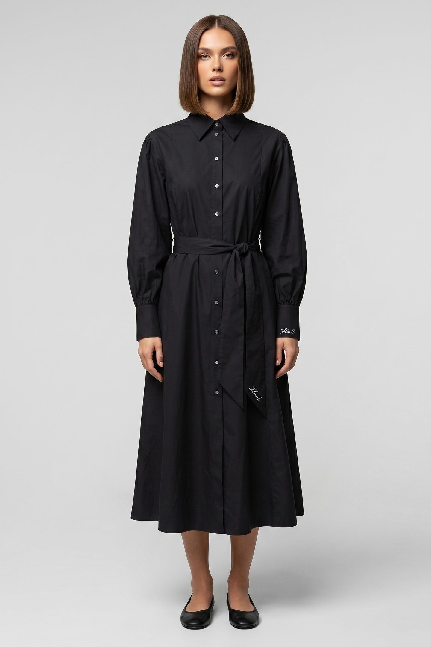KARL SHIRT DRESS BLACK 1