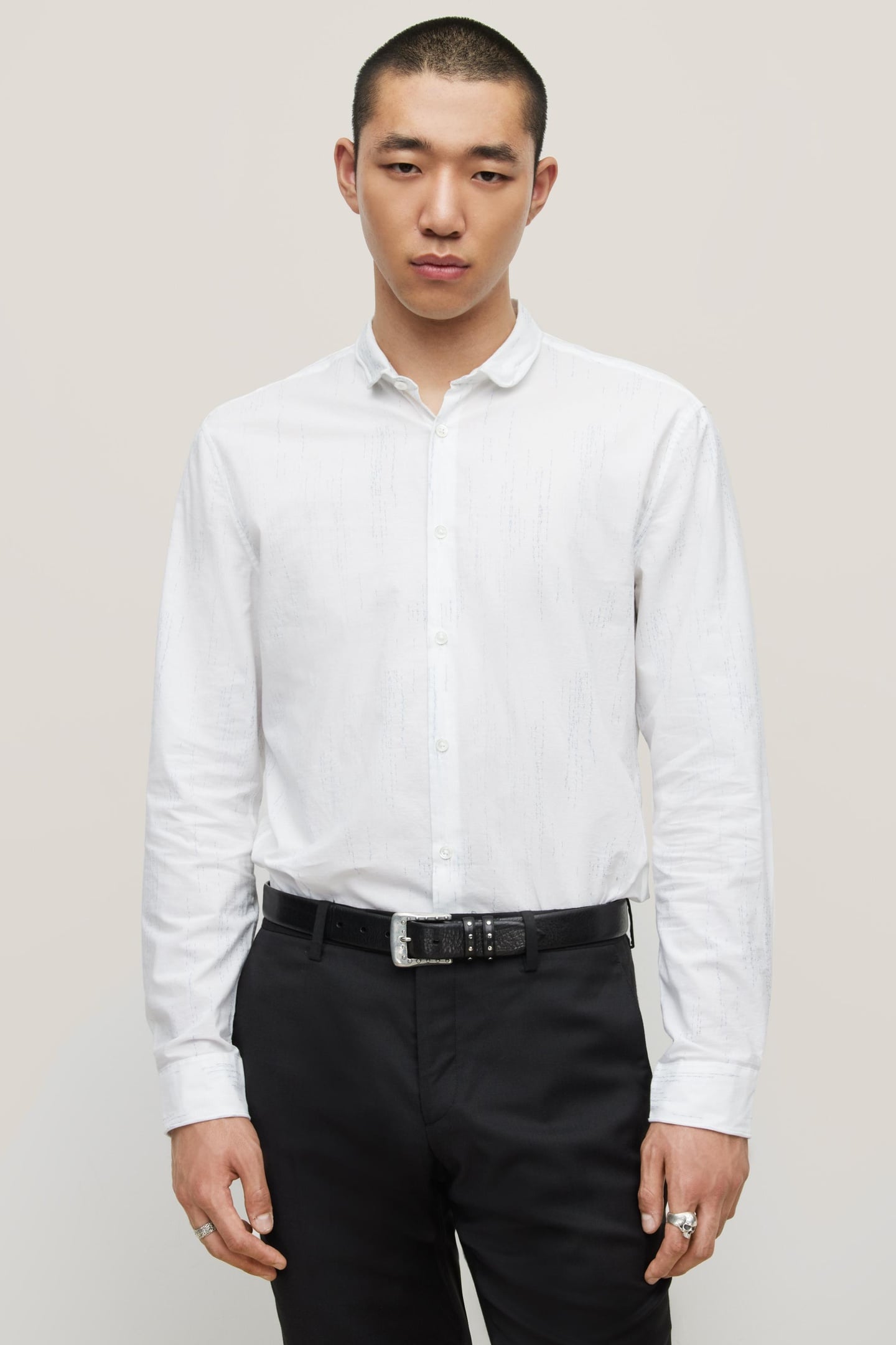 SLIM FIT SHIRT WITH WIRE WHITE 2