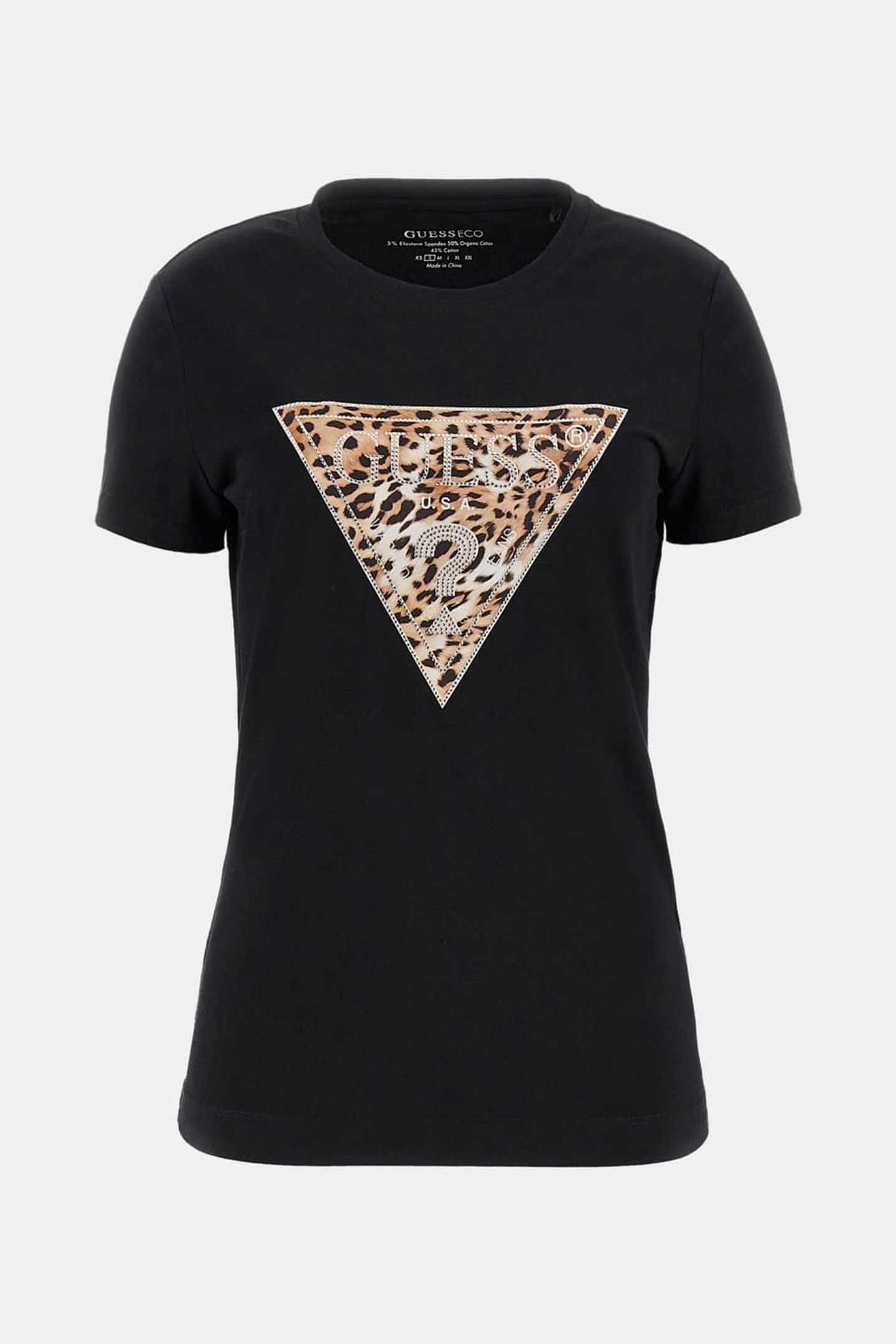 GUESS ECO SS CN ALICE TEE JET BLACK A996 4