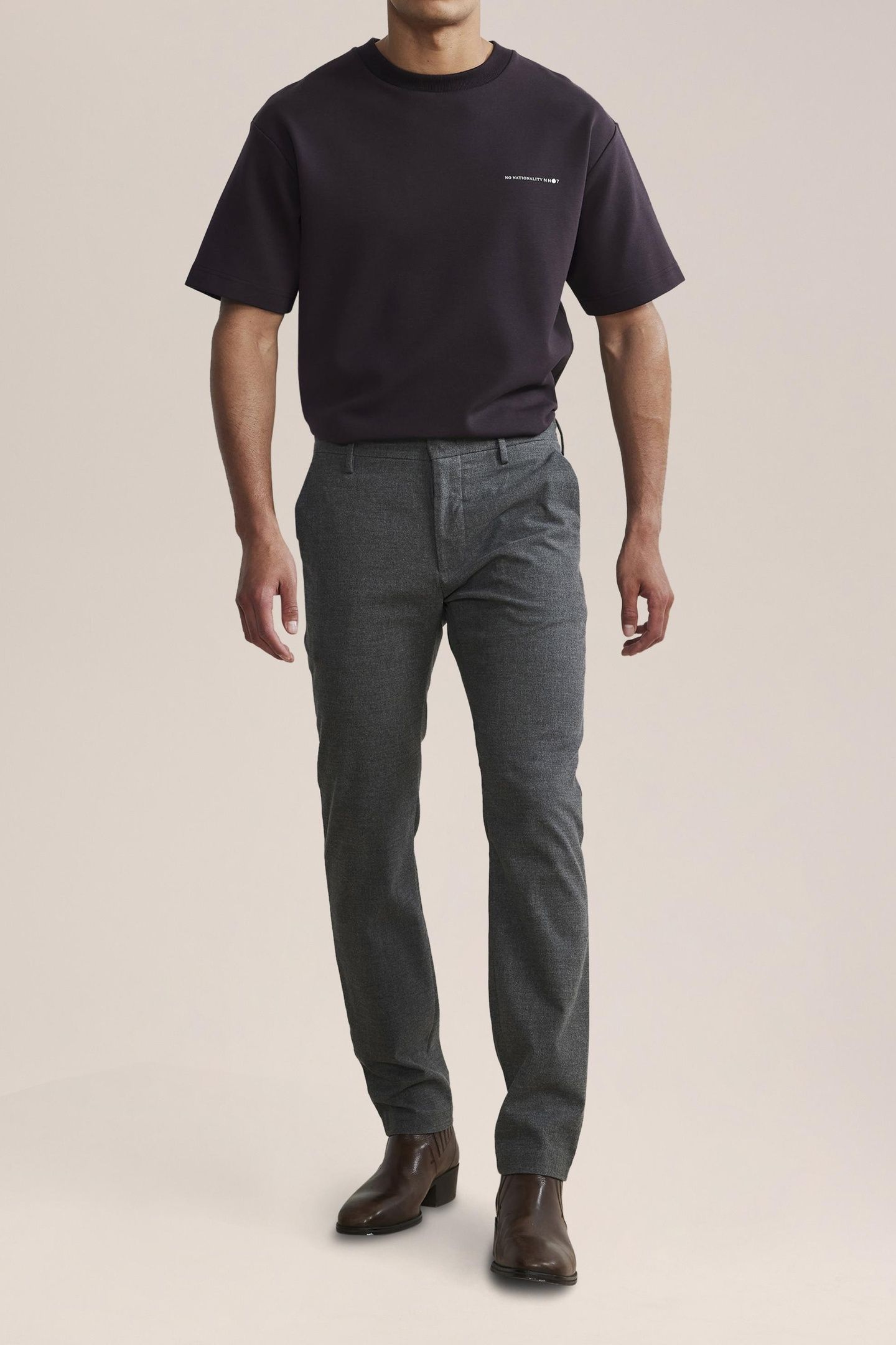 THEO 1393 TROUSERS INK GREY 5