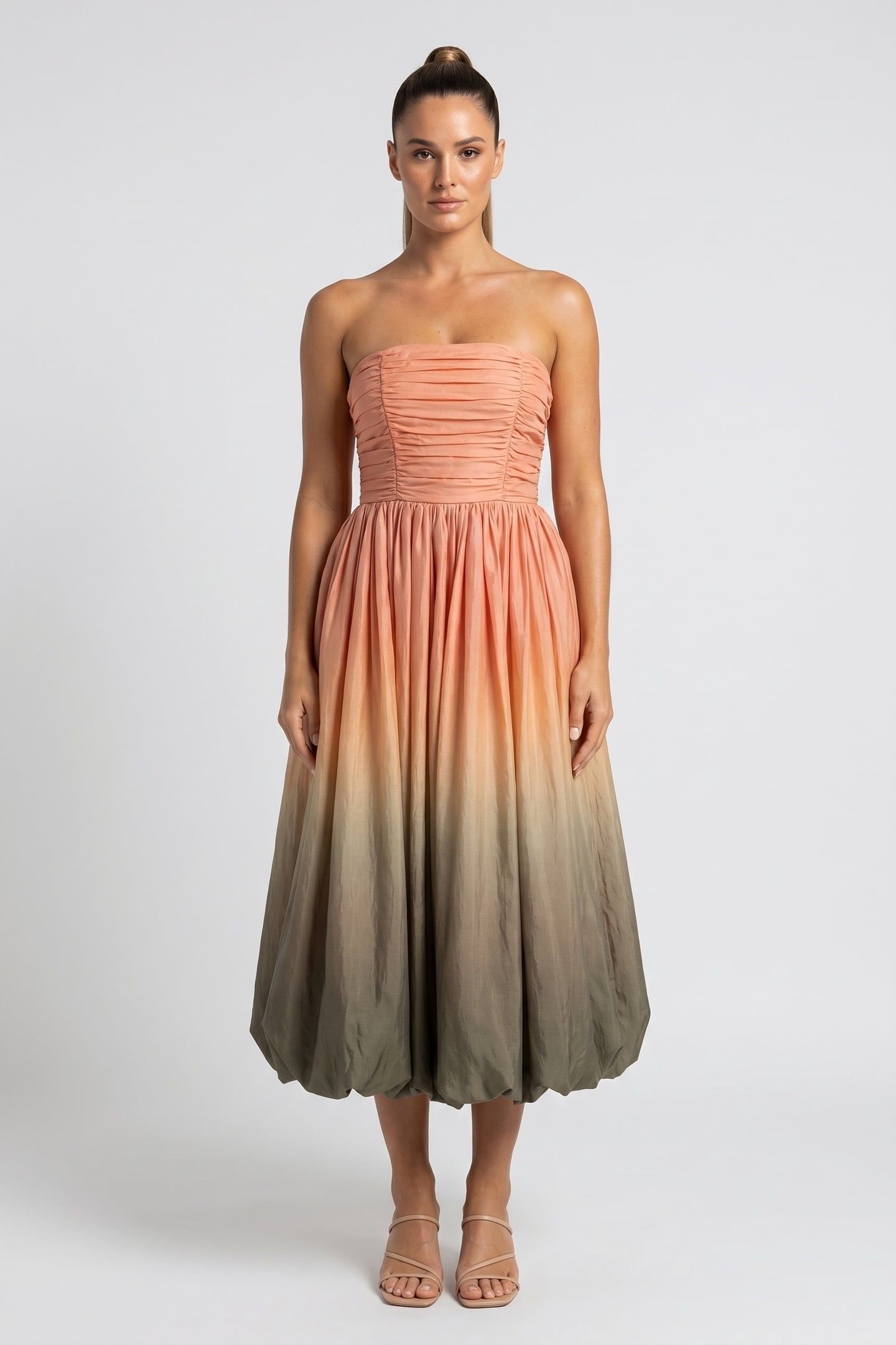 SONYA TREASURE DRESS KHAKI 1