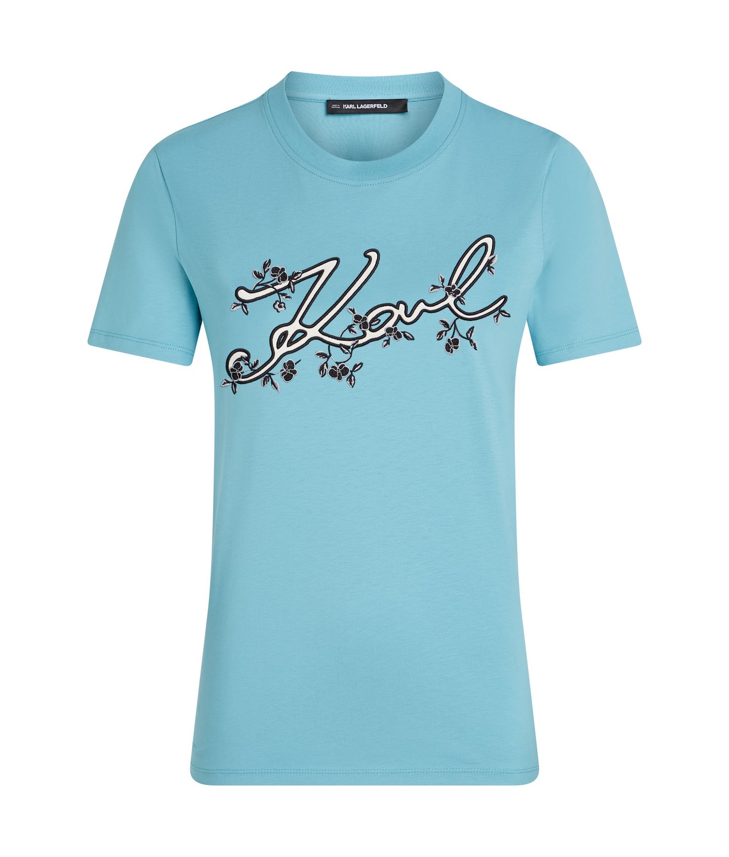 KARL ORCHID LOGO T-SHIRT STILL WATER 3