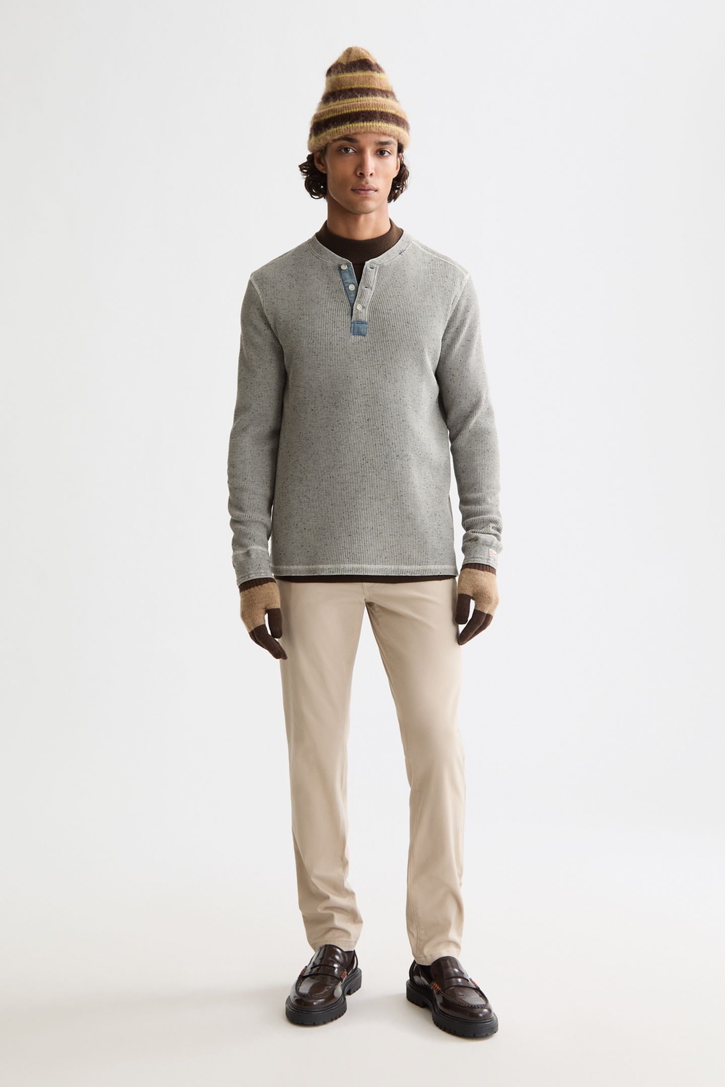 MOTT - WASHED COTTON BLEND CHINO PLAZA TAUPE 3