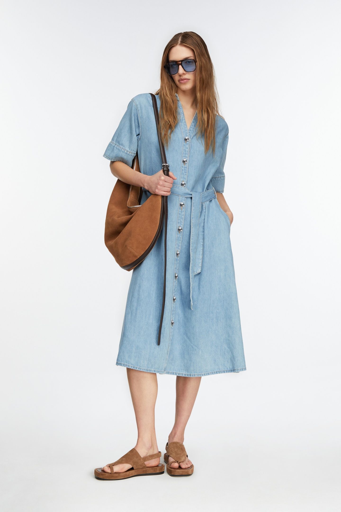 COMMA DRESSES BLUE DENIM 4