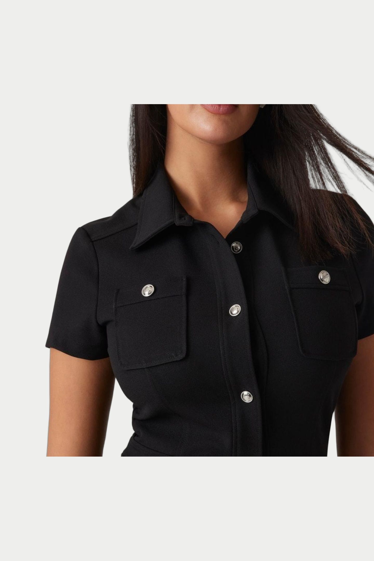 GUESS ECO ES SS ELORA POCKETS JET BLACK A996 2