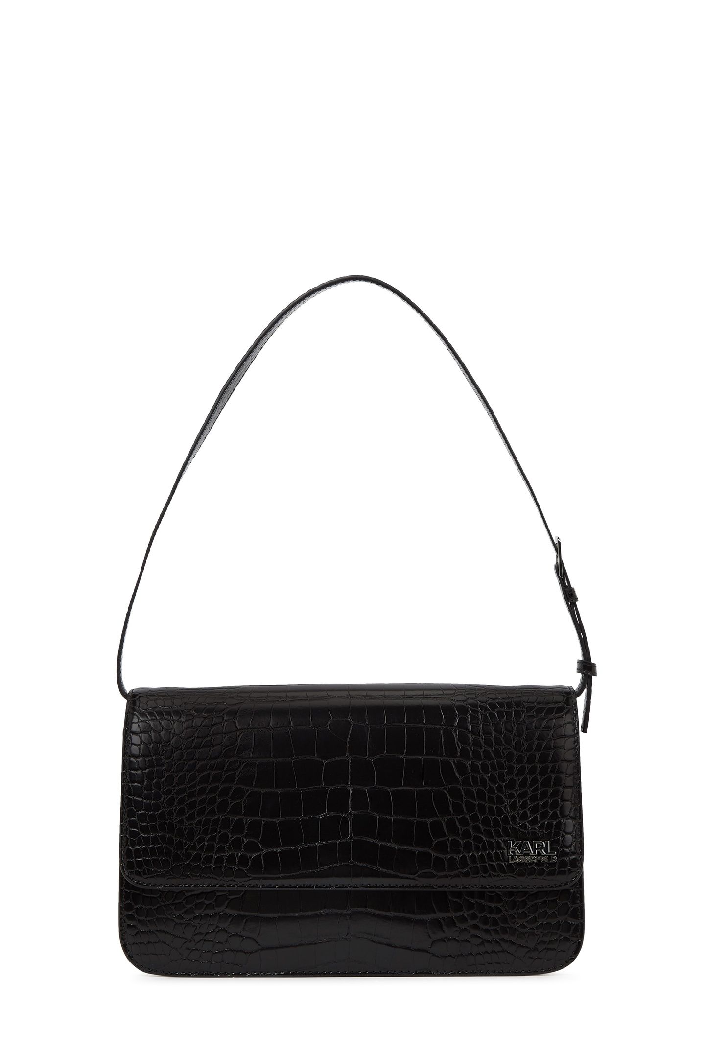 K/KORE CROCO SHOULDER BAG BLACK 1