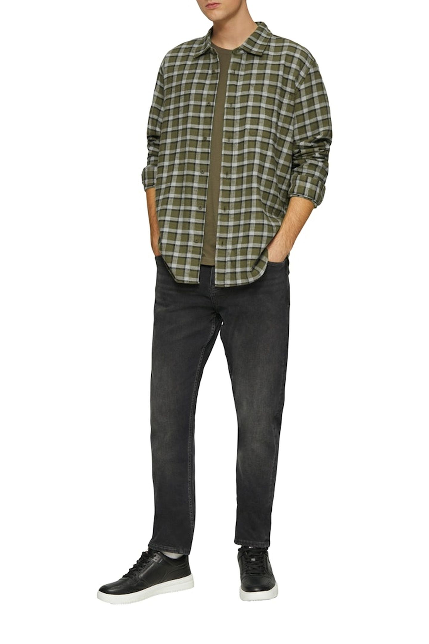 S.OLIVER-QS SHIRTS DARK GREEN 2