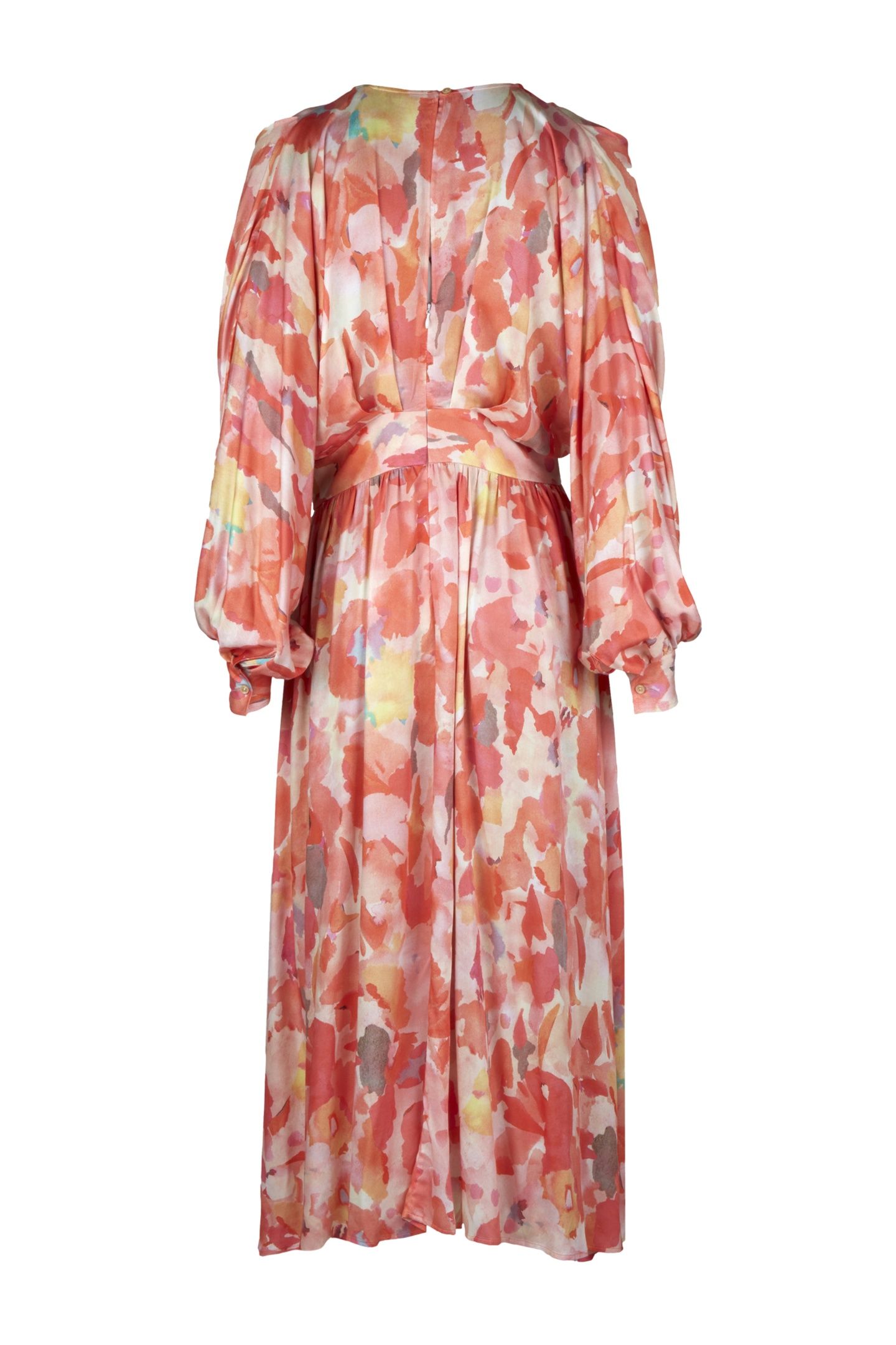 EDVINA DRESS ORANGE PATTERN 3