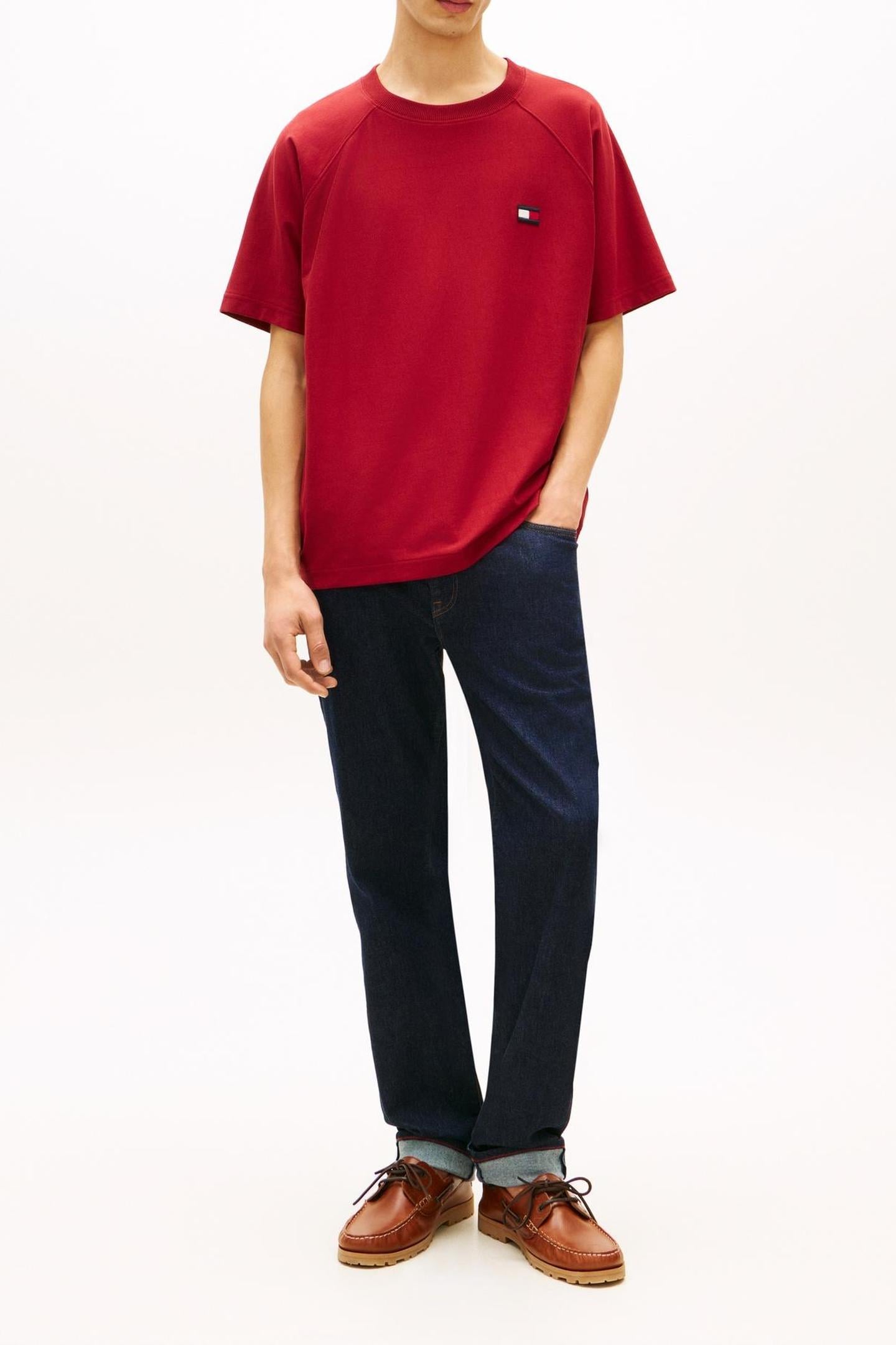 TOMMY FLAG ELEVATED T-SHIRT REGATTA RED 1