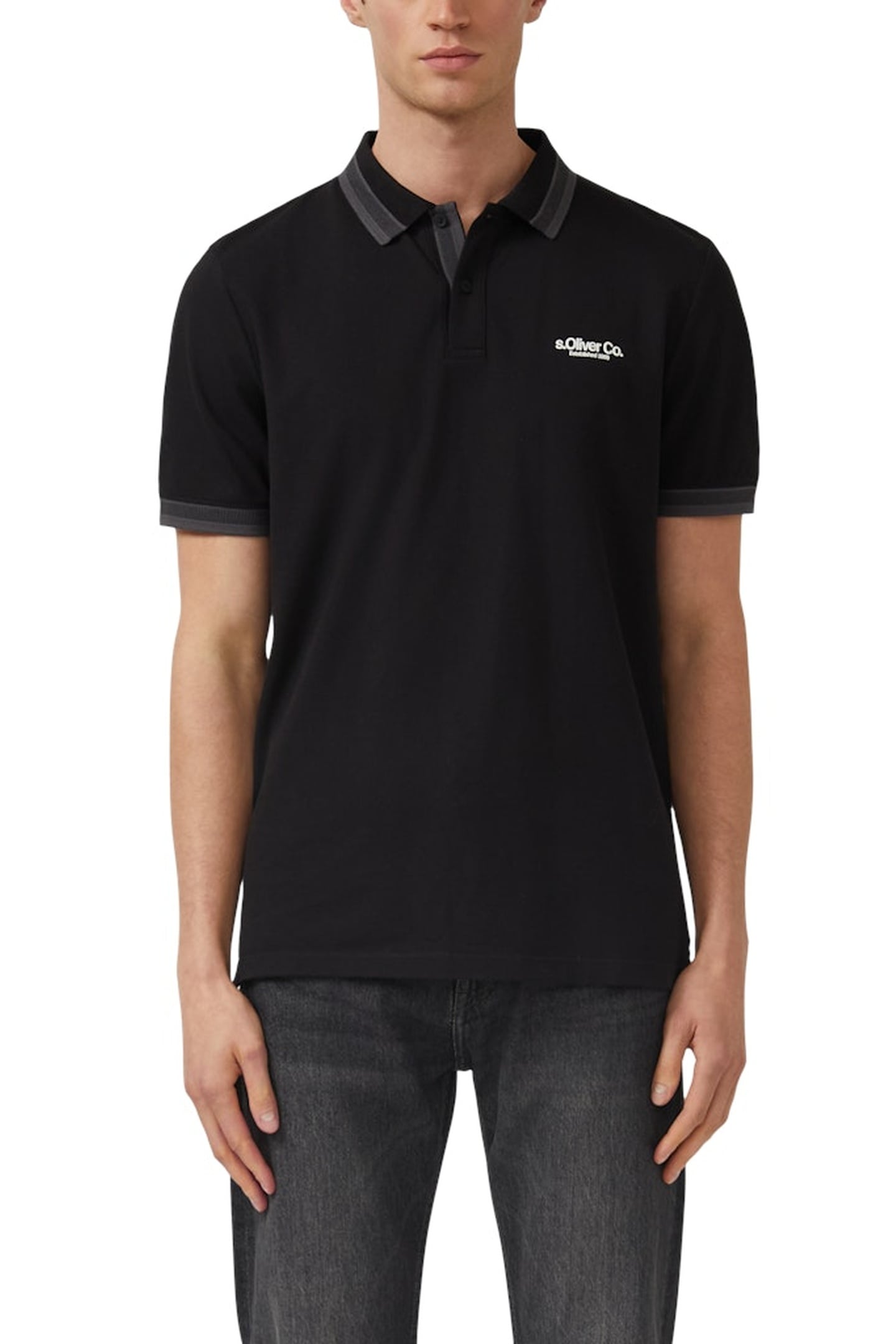 S.OLIVER POLOSHIRTS BLACK 1