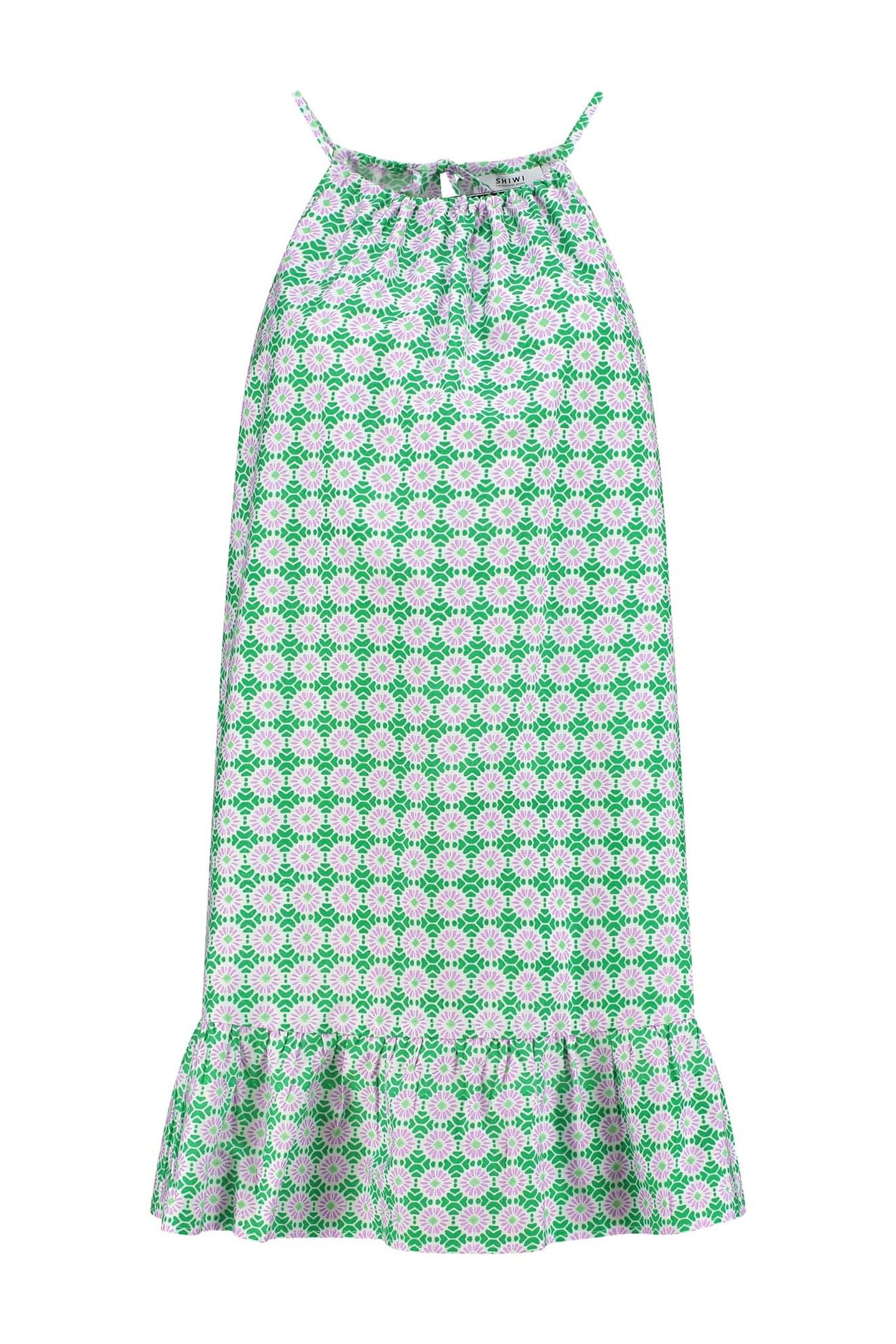 MEDELLIN DRESS PORTO TILE FRESH GREEN 7