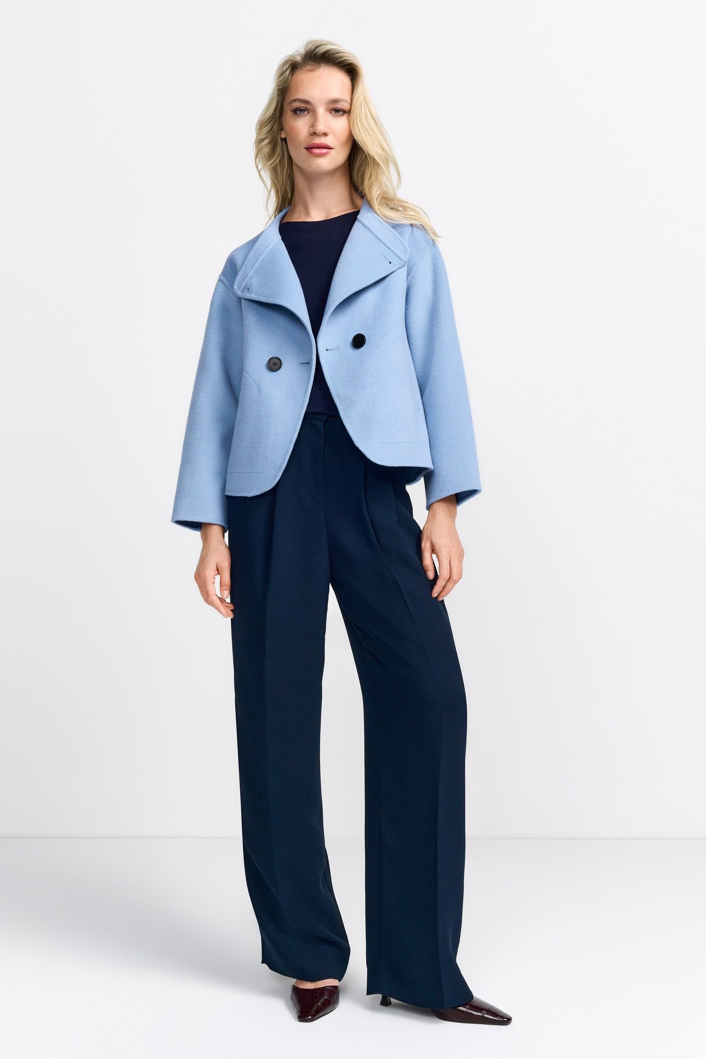 SHORT DOUBLE FACE JACKET OCEAN BLUE 1