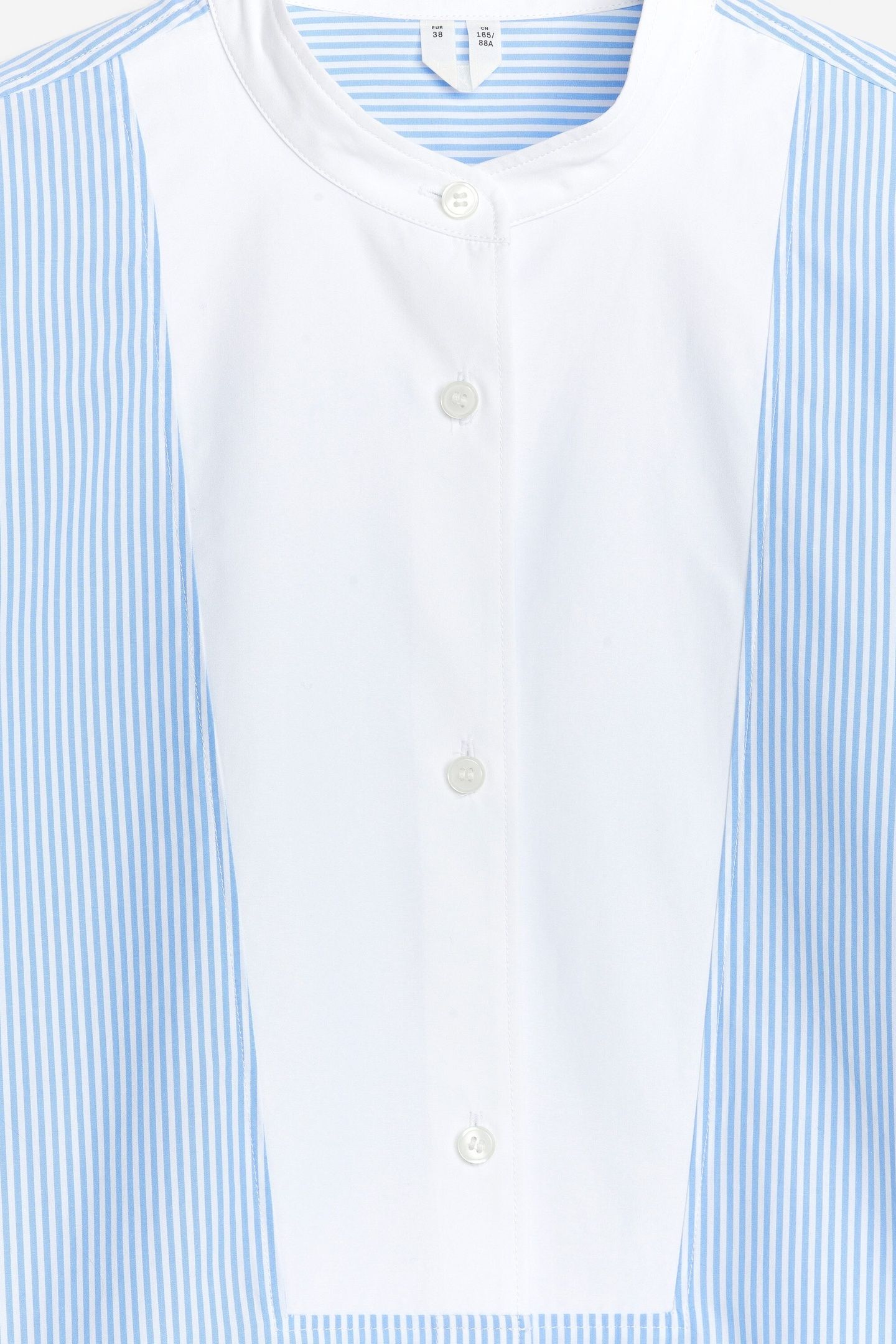 GENEVA TUX SHIRT DRESS BLUE 4