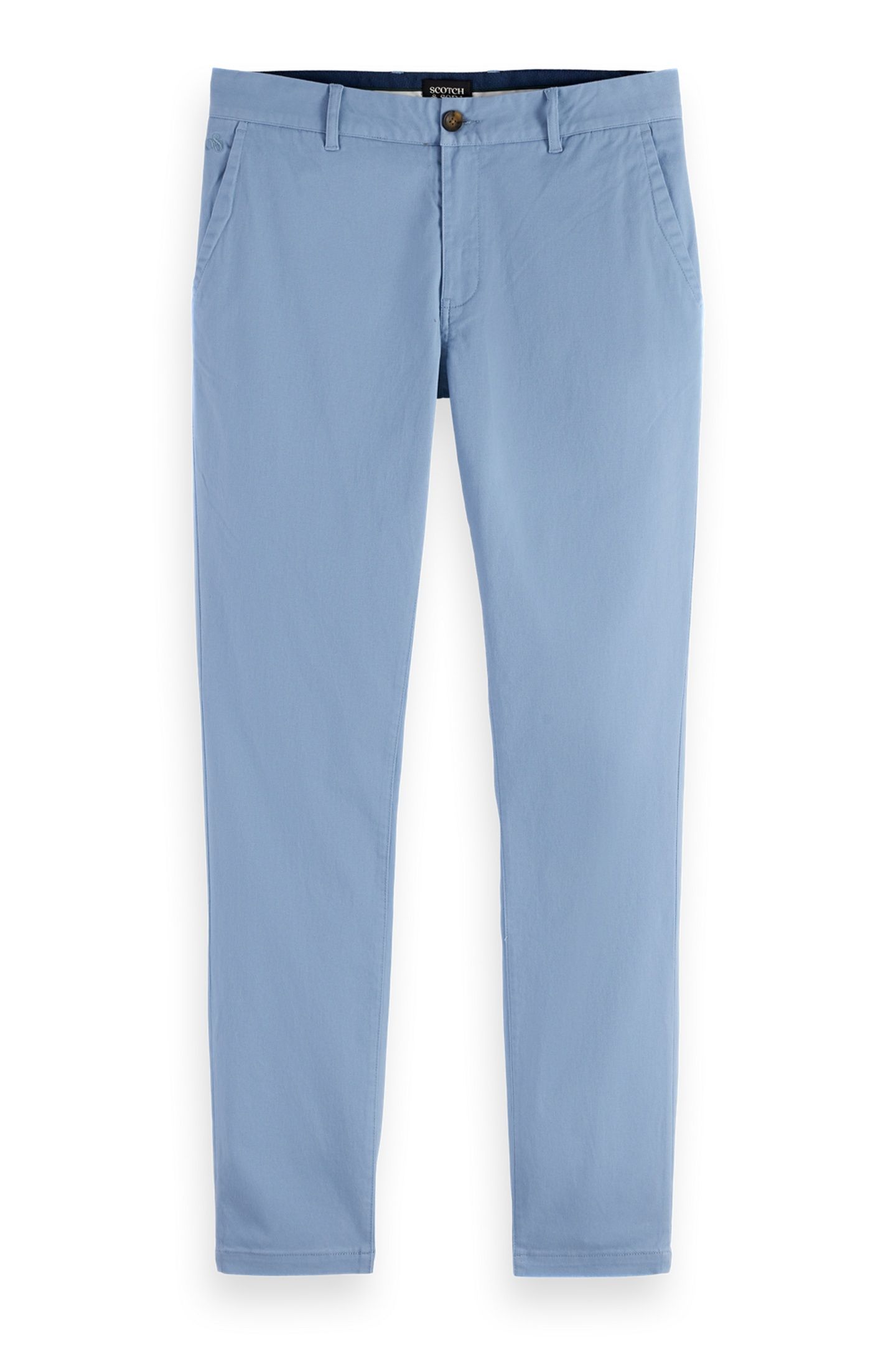 MOTT - WASHED COTTON BLEND CHINO FADED DENIM 1