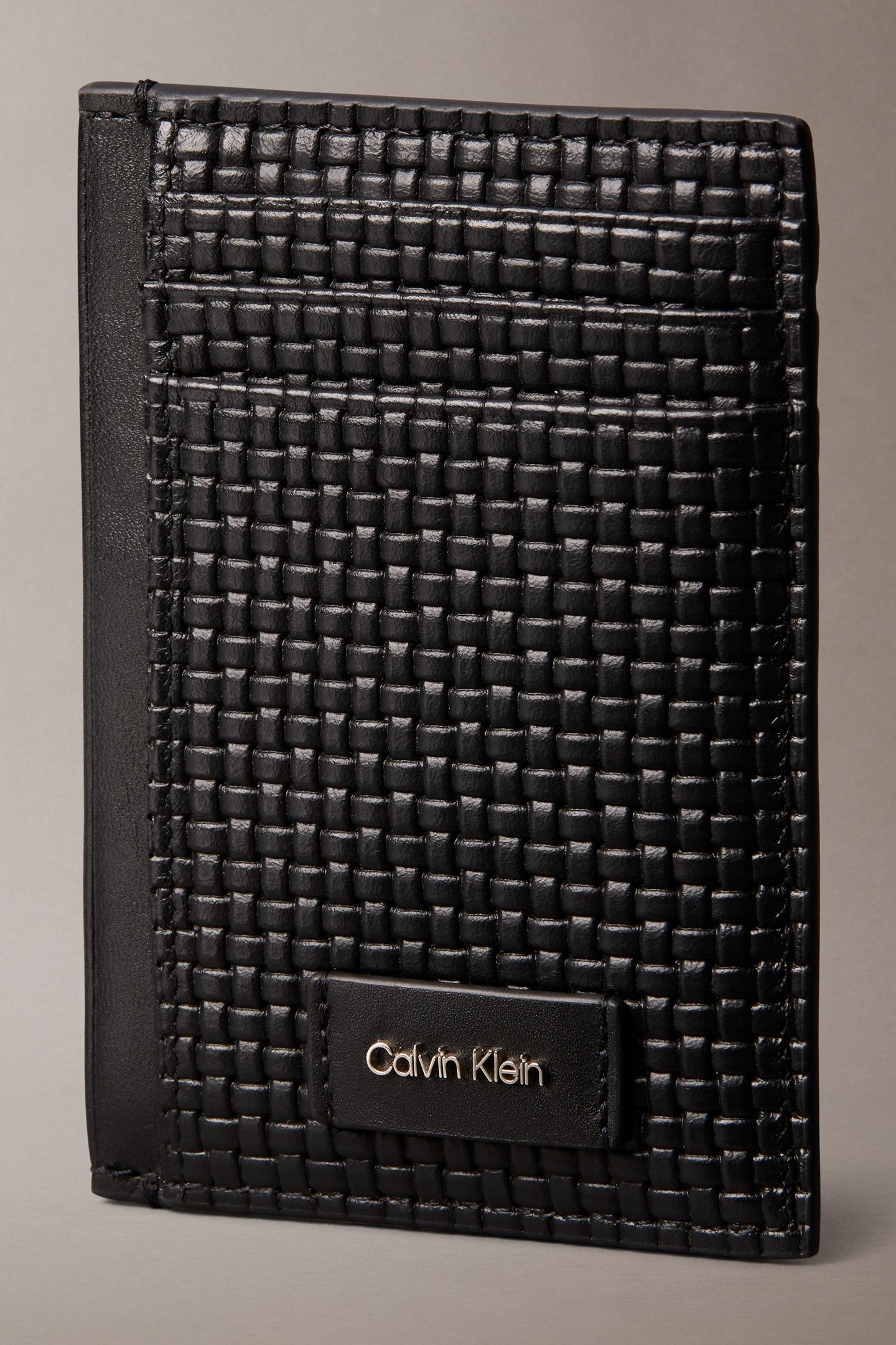 EMBOSSED WOVEN N/S CARDHOLDER BLACK 4