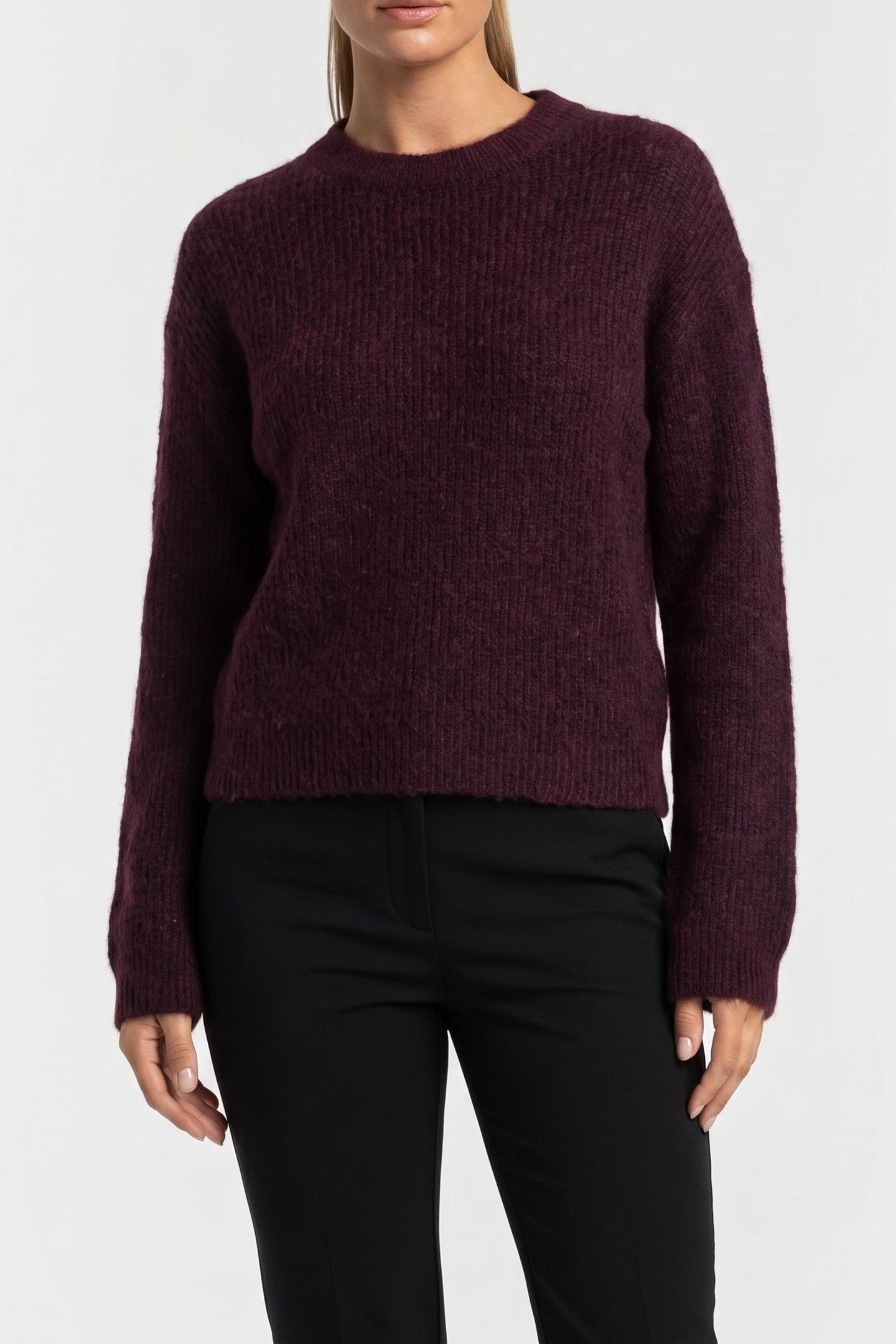 NOUS SOMMES LABELS – BENNIE ALPACA KNIT 2.0 BURGUNDY 1