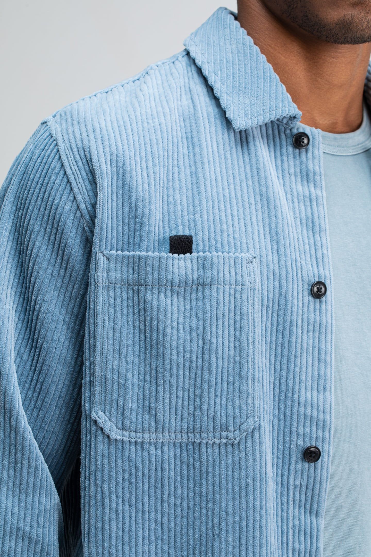 COLBY CORD OVERSHIRT HORIZON BLUE 5