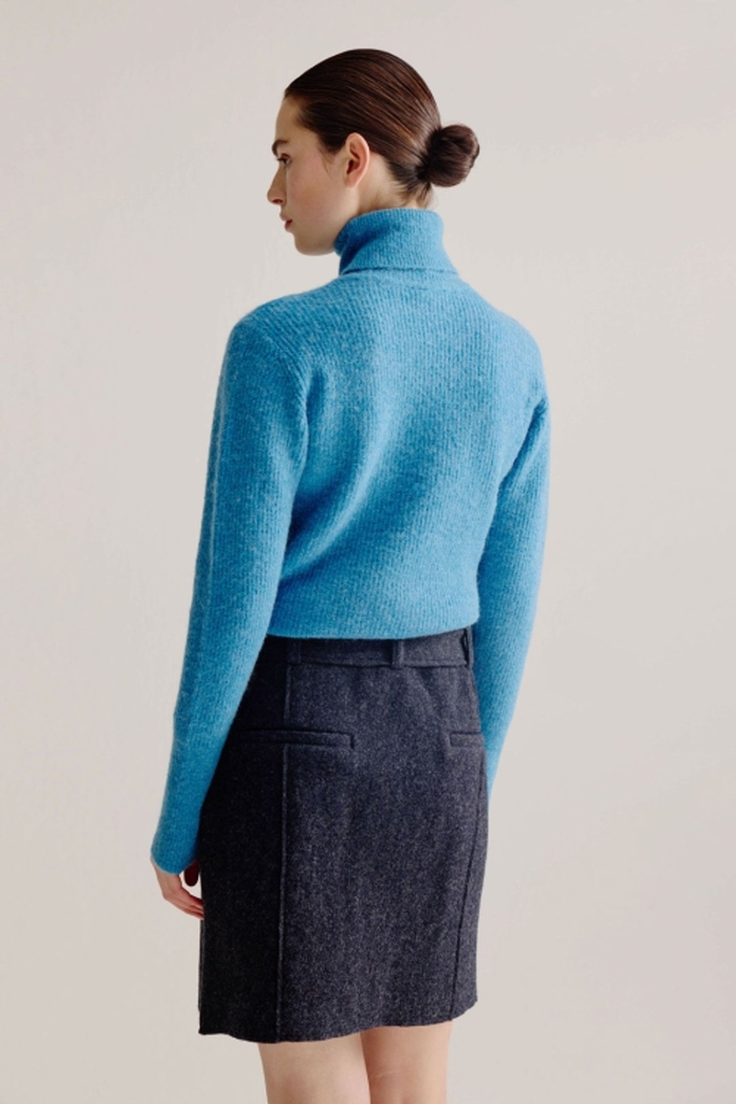 LOUISA SKIRT NAVY MELANGE 2