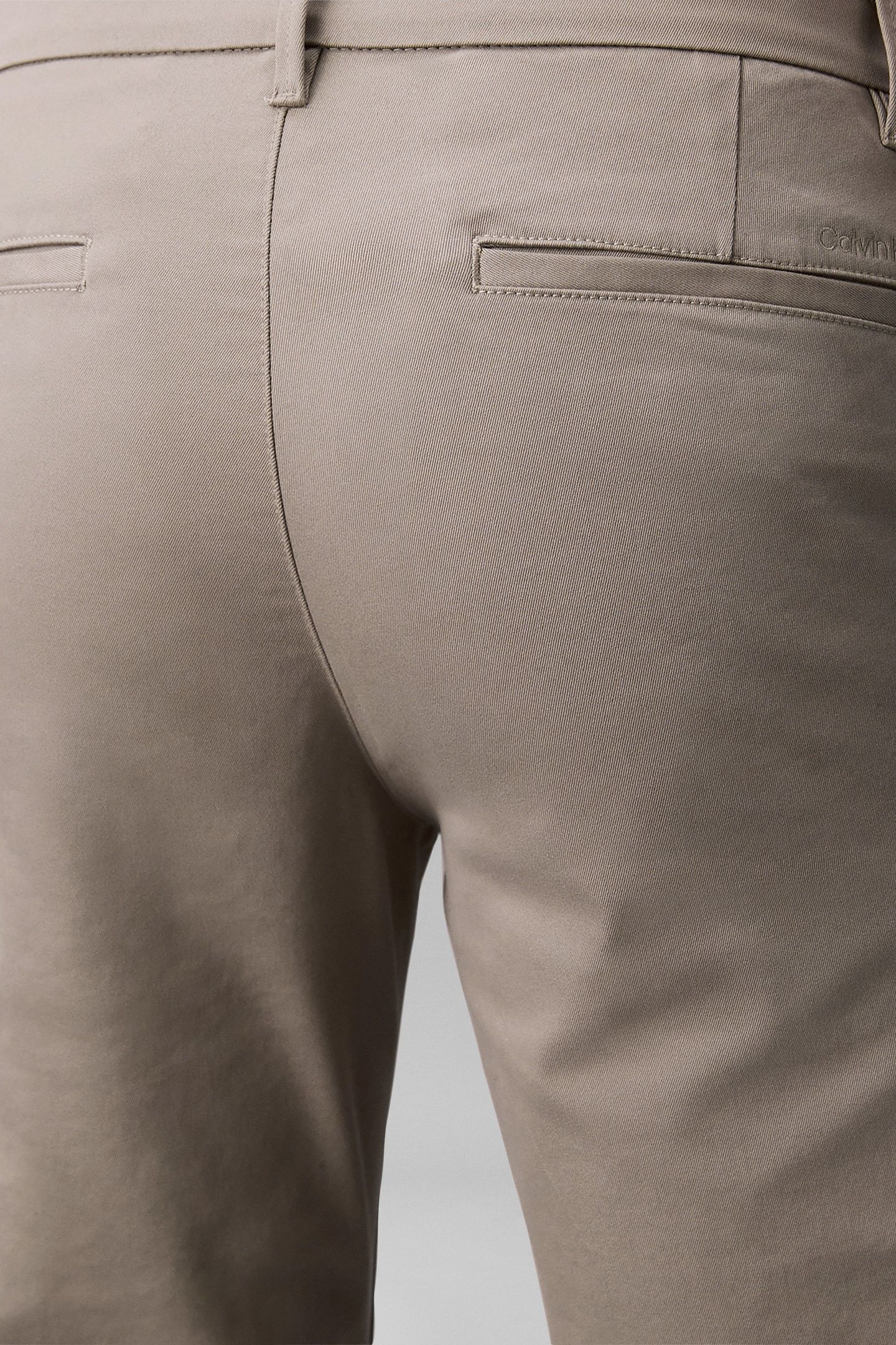SLIM REFINED COTTON STRETCH PANTS VINTAGE KHAKI 5