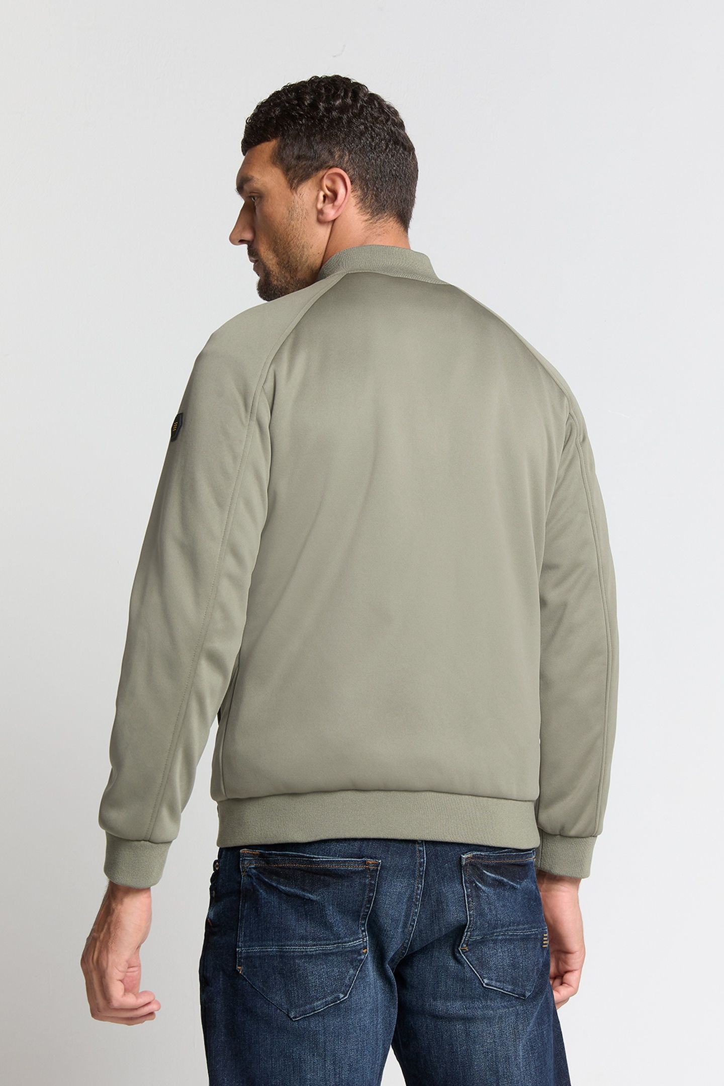 JACKET SHORT FIT SEALED KNITTED MIX STEEL 4