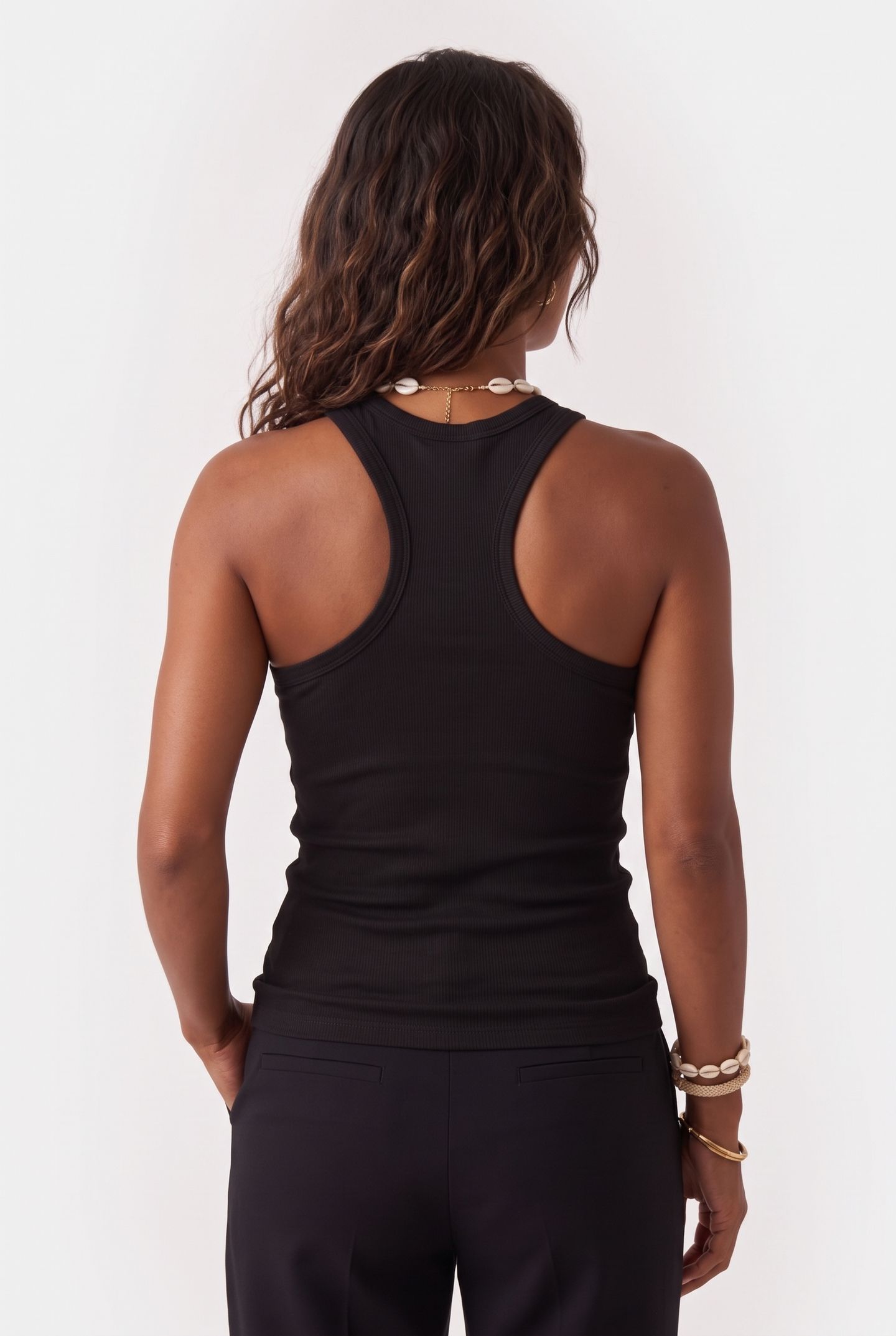 LAGOS COTTON TANK BLACK 2