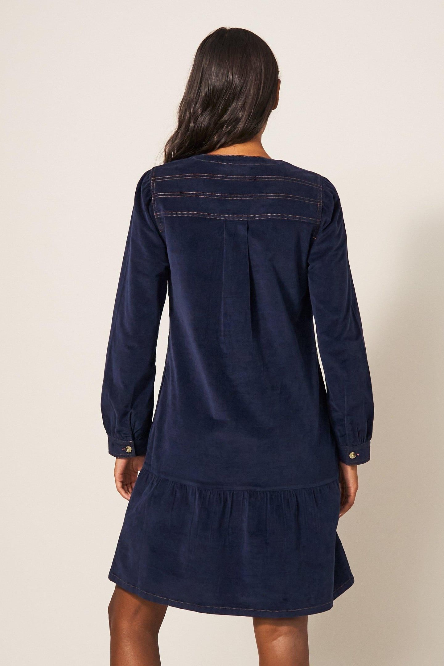 NORMA CORD DRESS DARK NAVY 3
