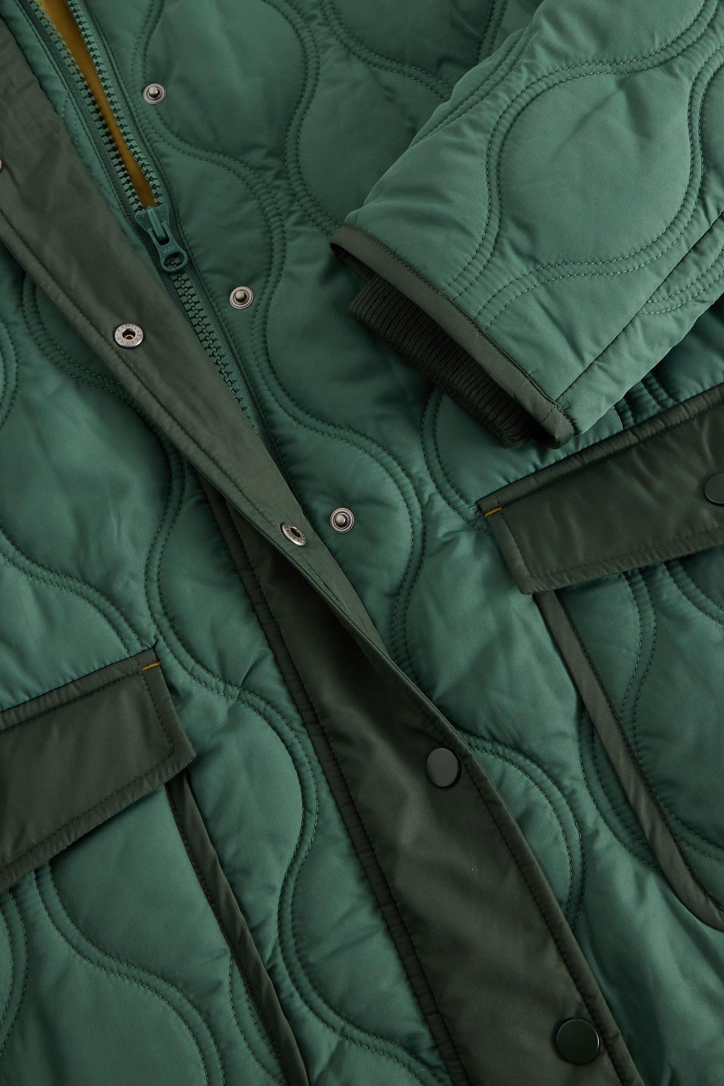 RAYA QUILTED COAT DARK GREEN 5