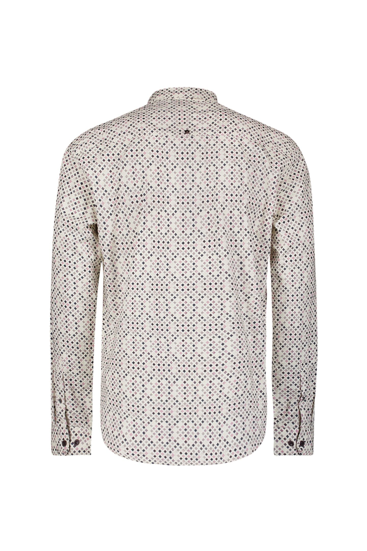 SHIRT STRETCH ALLOVER PRINTED MAUVE 2
