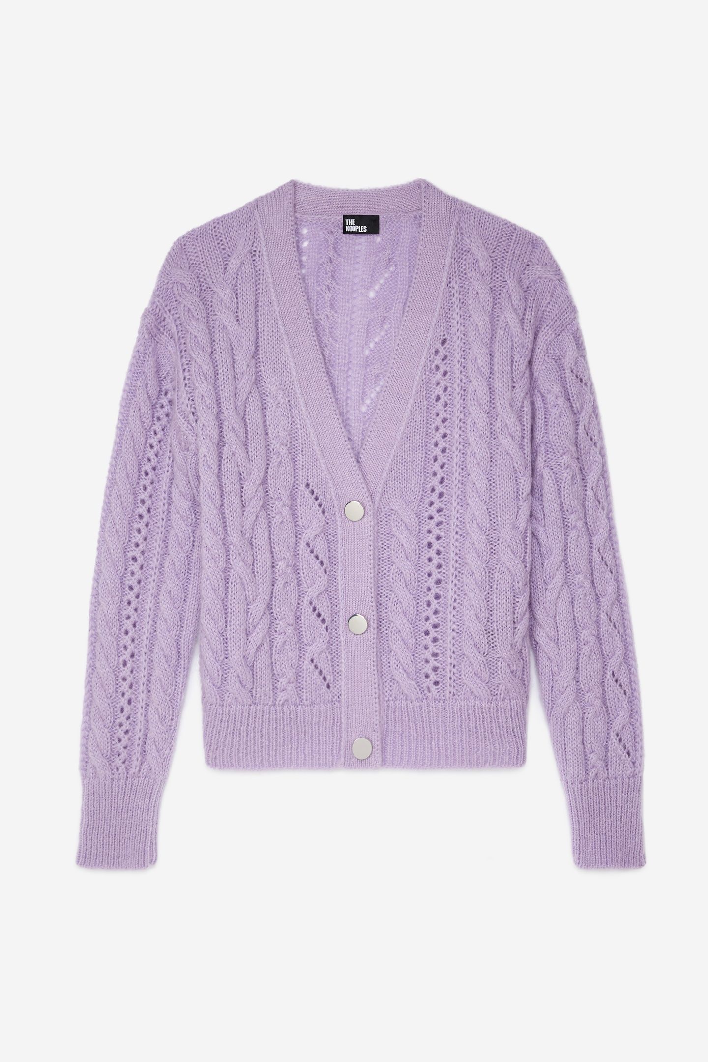 TWISTED BUTTON CARDIGAN VIOLET 5