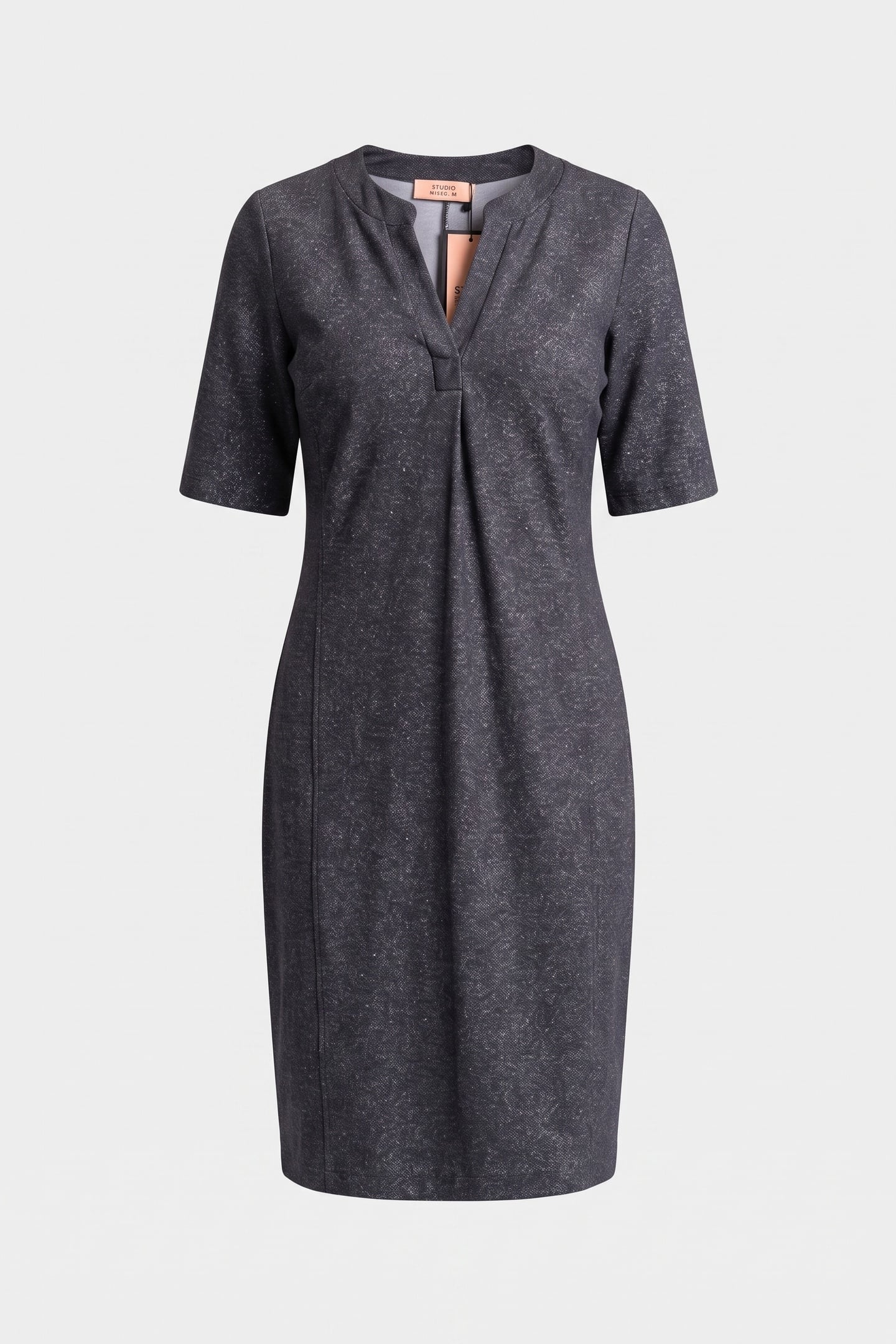 SHORT SLEEVE SIMPLICITY DRESSS GREY 3