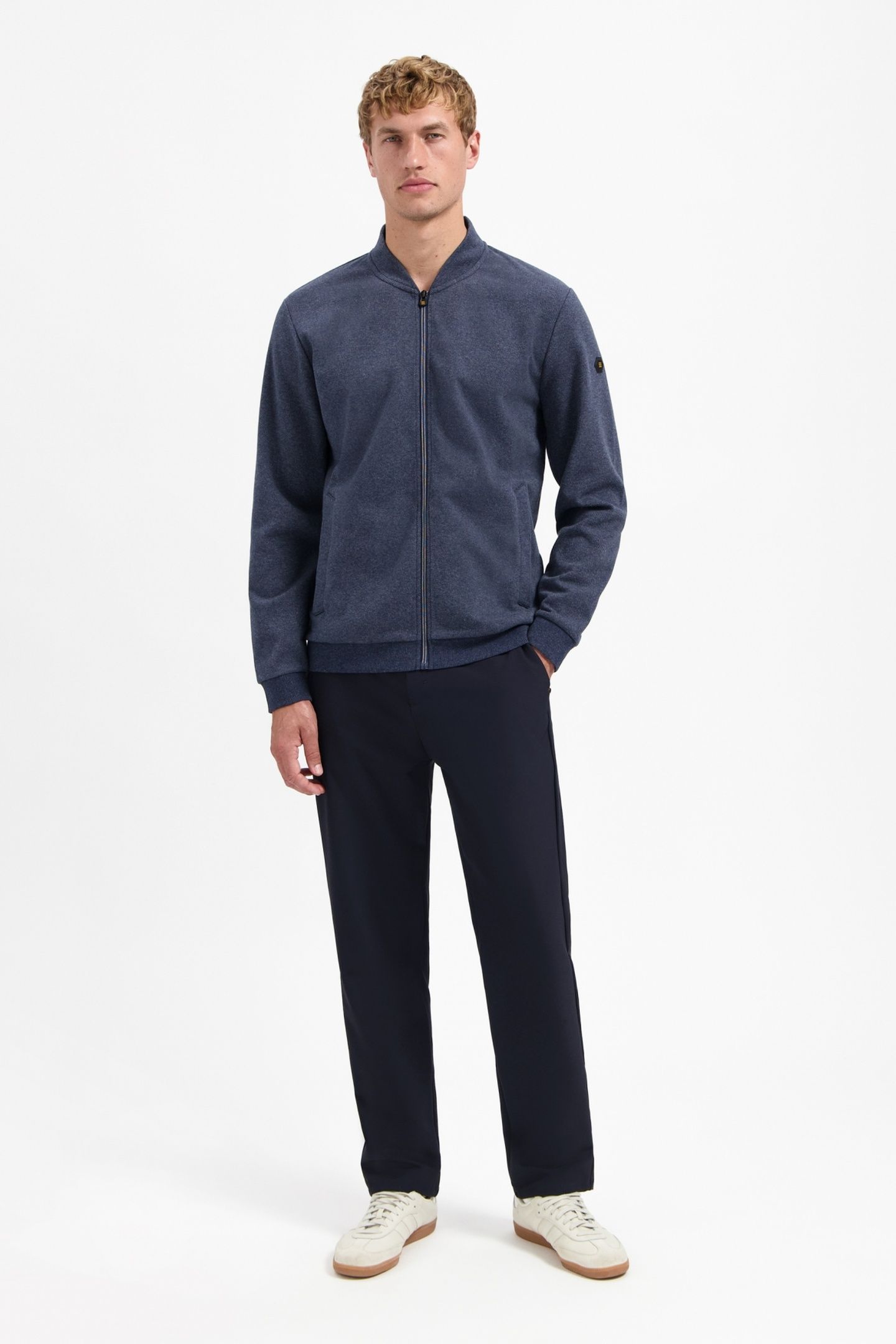 SWEATER FULL ZIP COLLEGE COLLAR TWILL RELIEF NIGHT 2