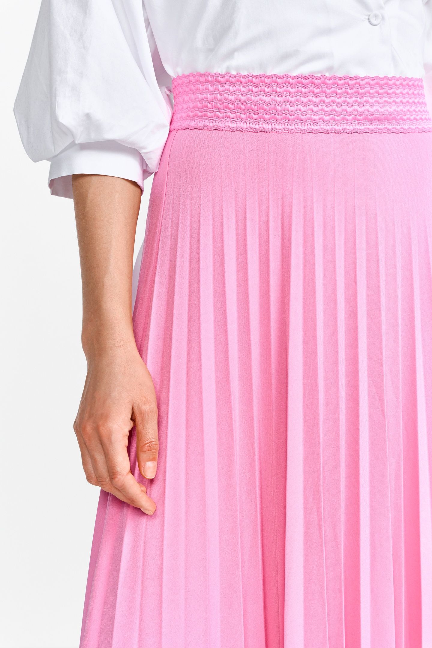 PLISSEE SKIRT RECYCLED BUBBLEGUM PINK 5