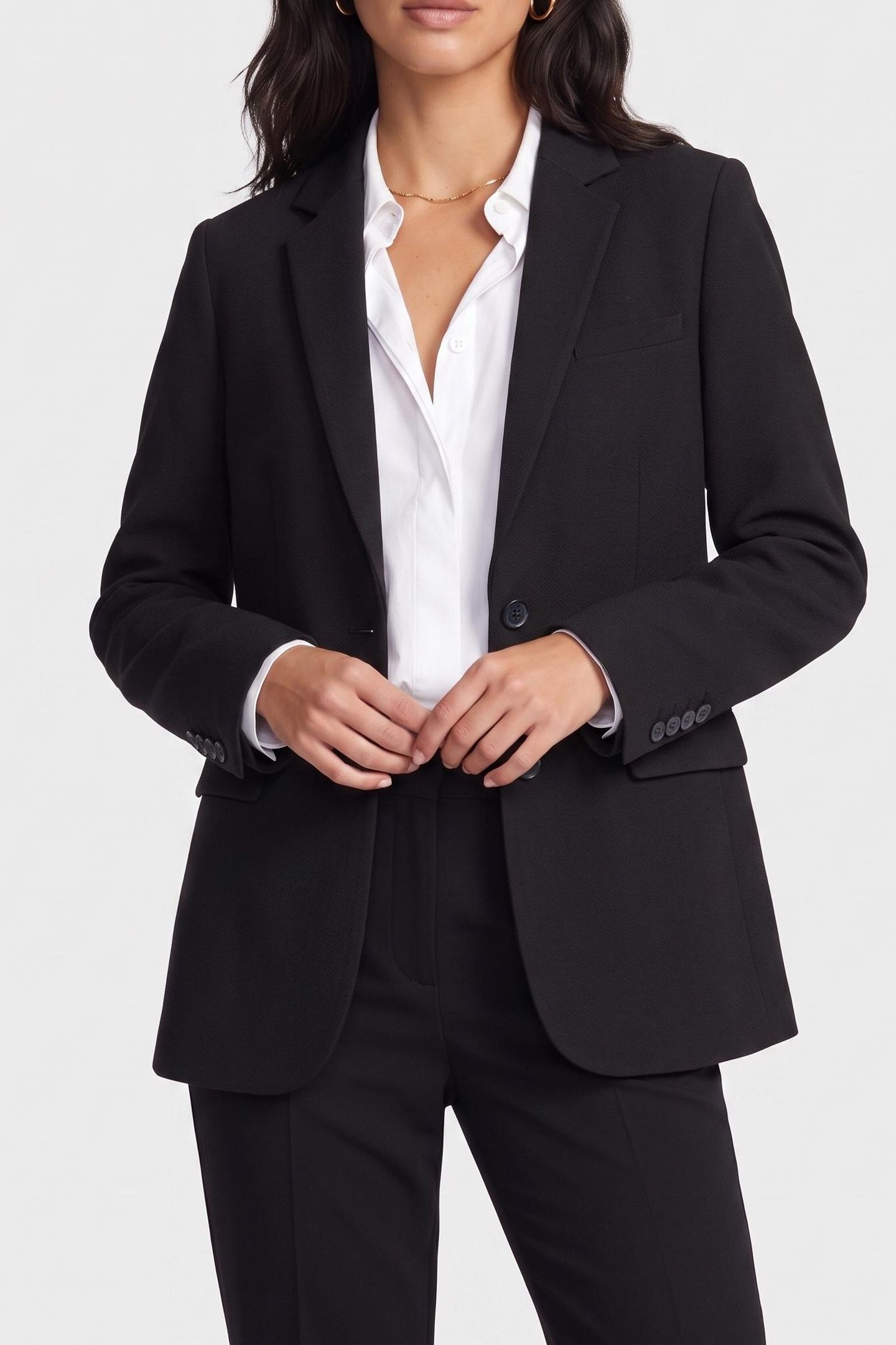 2-BUTTON SUIT JACKET BLACK 1