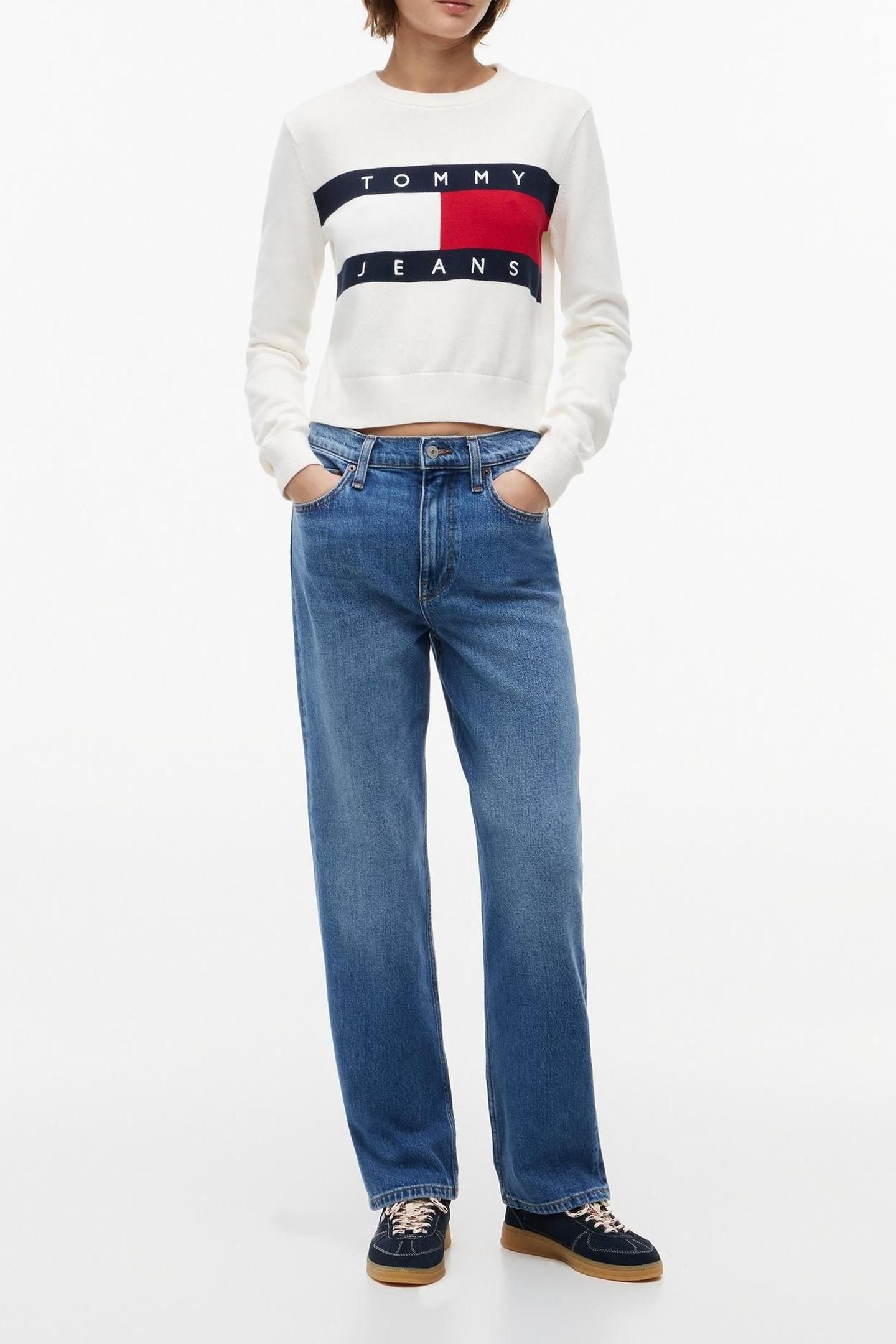 FLAG CREW NECK ANCIENT WHITE 3