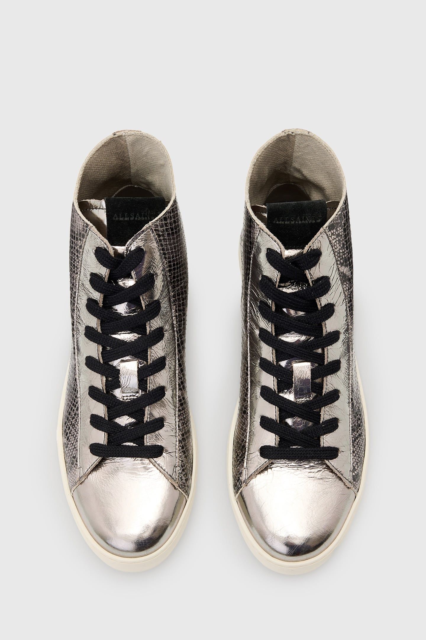 TANA MET HIGH TOP SILVER/BLACK 3