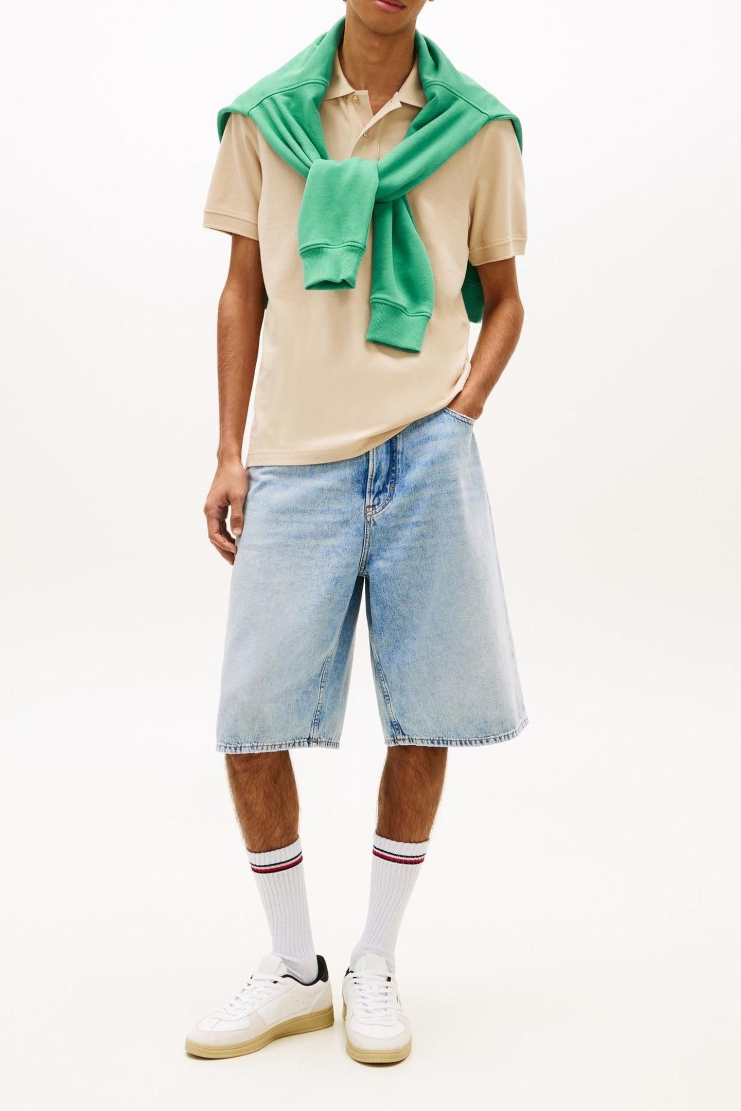 REGULAR ESSENTIAL POLO WHITE CLAY 2