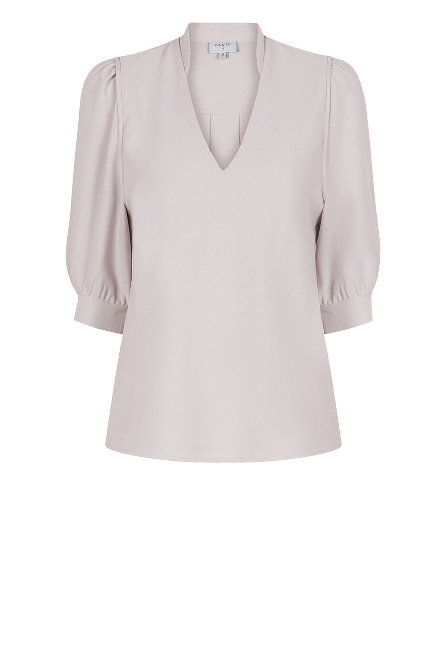 MALINA V NECK TOP CHALK 3