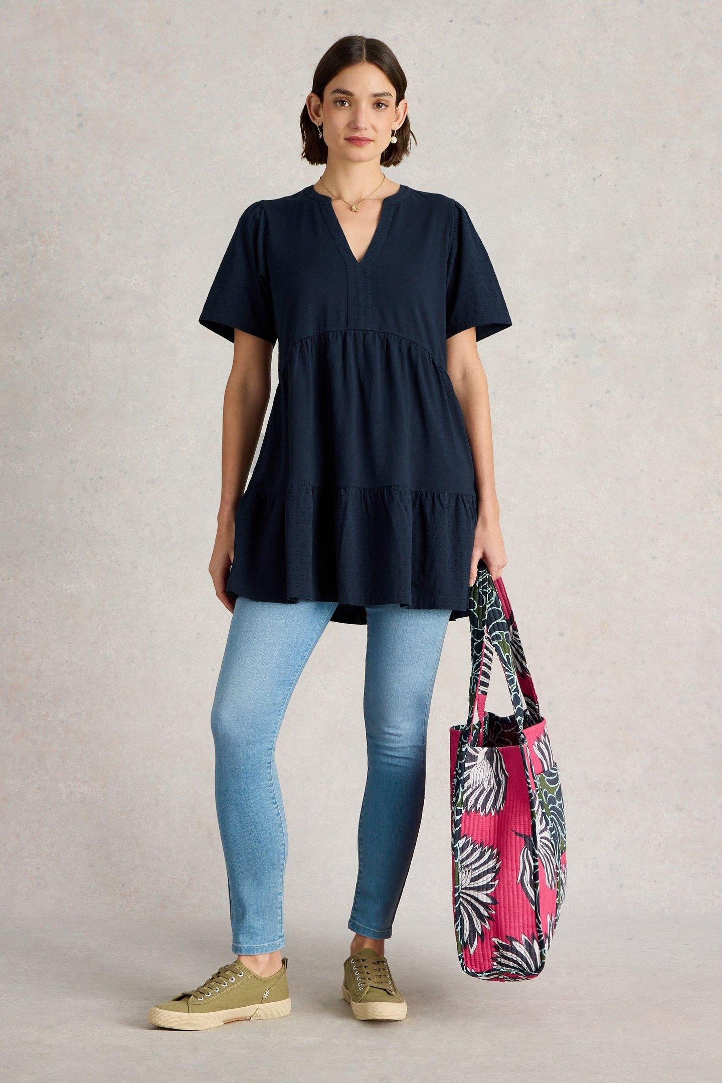 MARIA MIX TUNIC FRENCH NAVY 2
