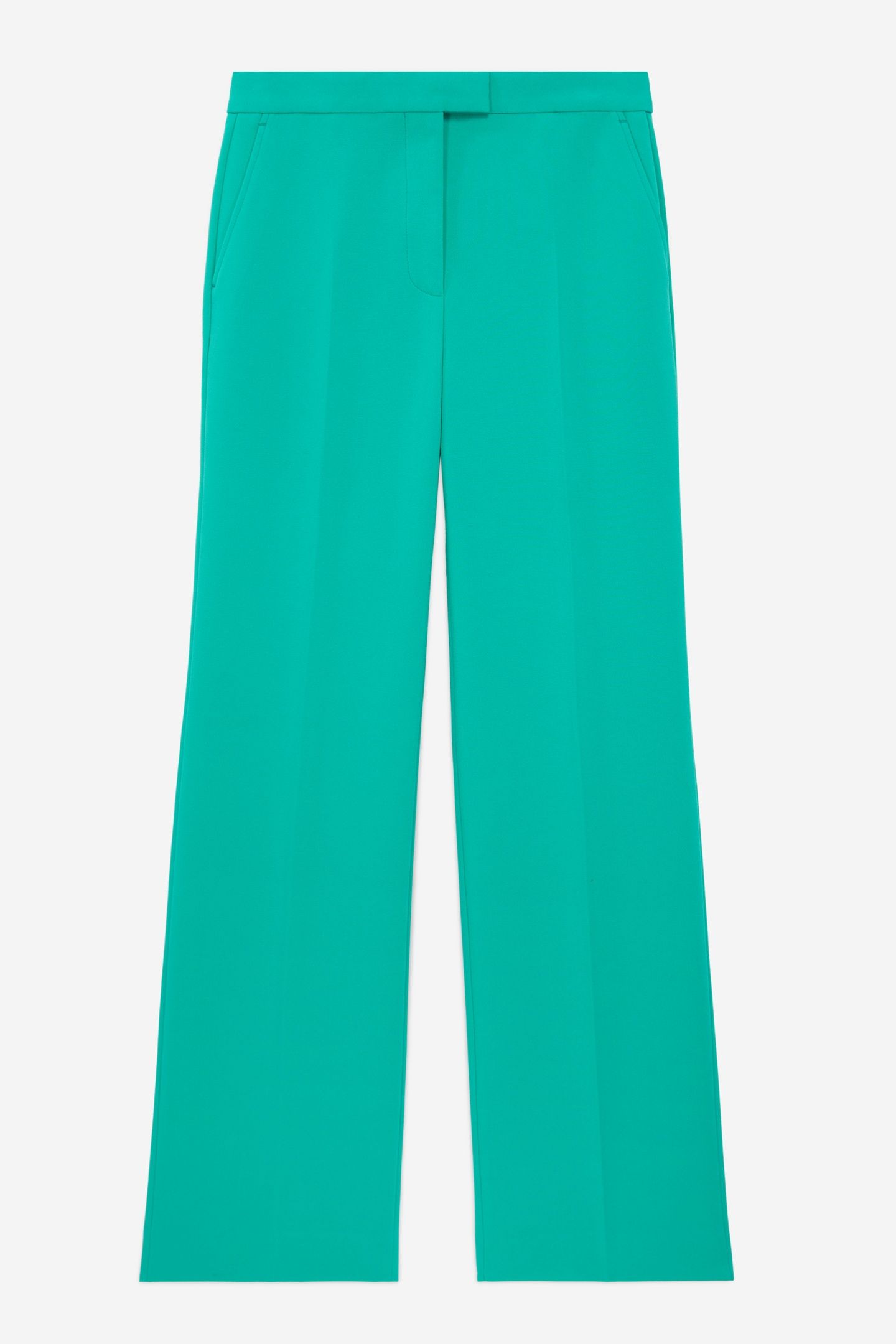 STRAIGHT-LEG SUIT TROUSERS GREEN 5