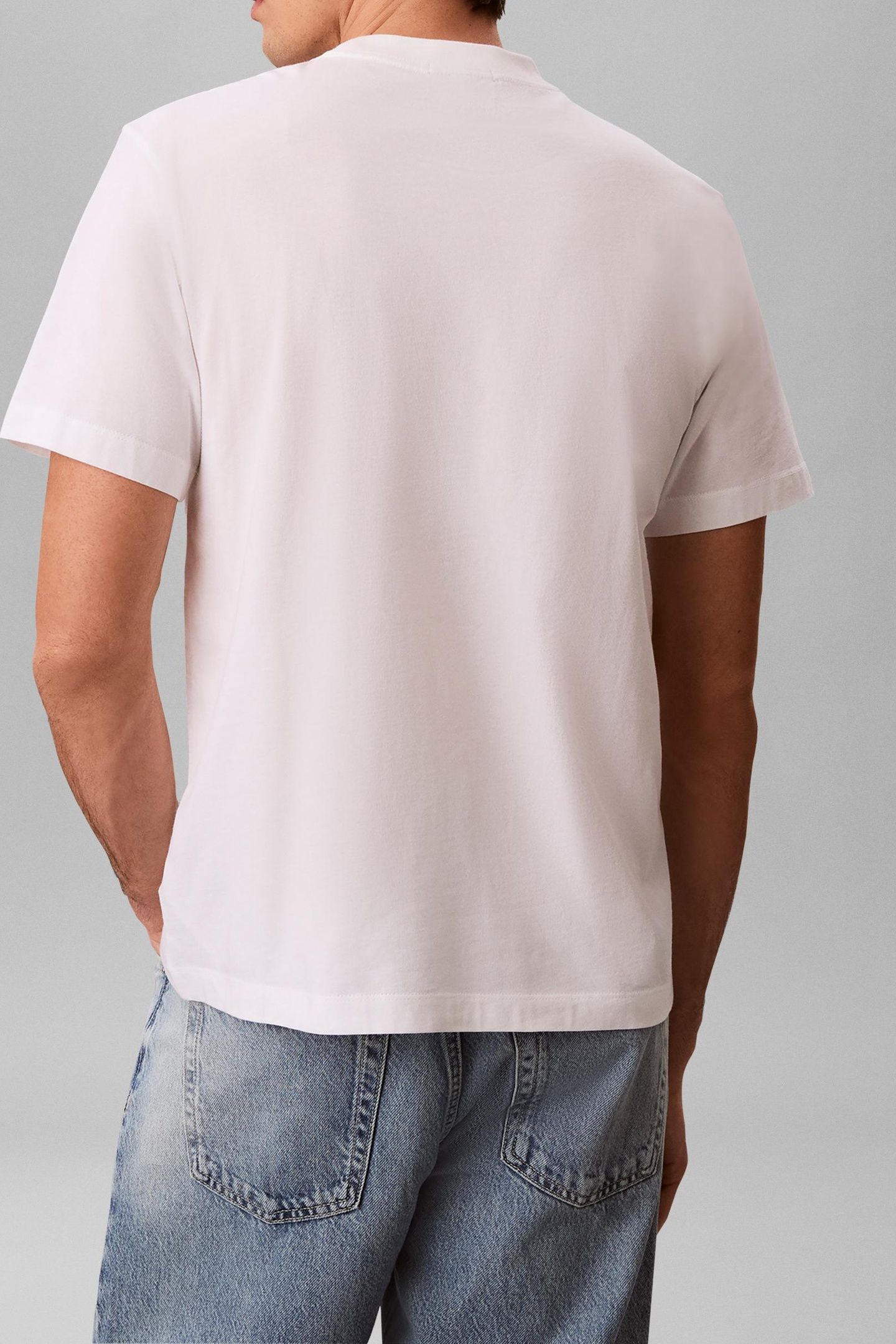 SS 30S JERSEY EASY MONOGRAM TEE BRIGHT WHITE 2