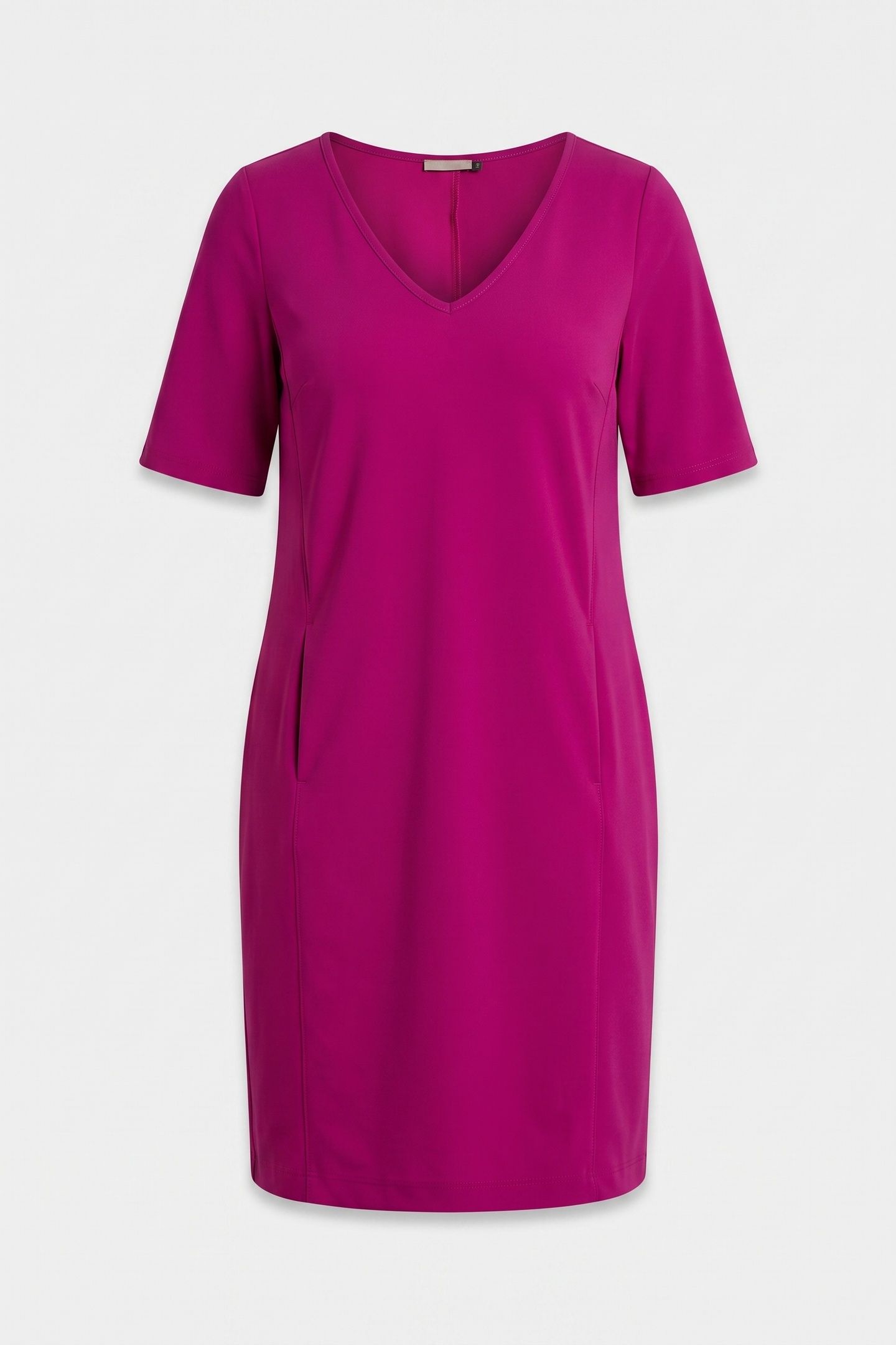 SILVIE SSL DRESS MAGENTA 3