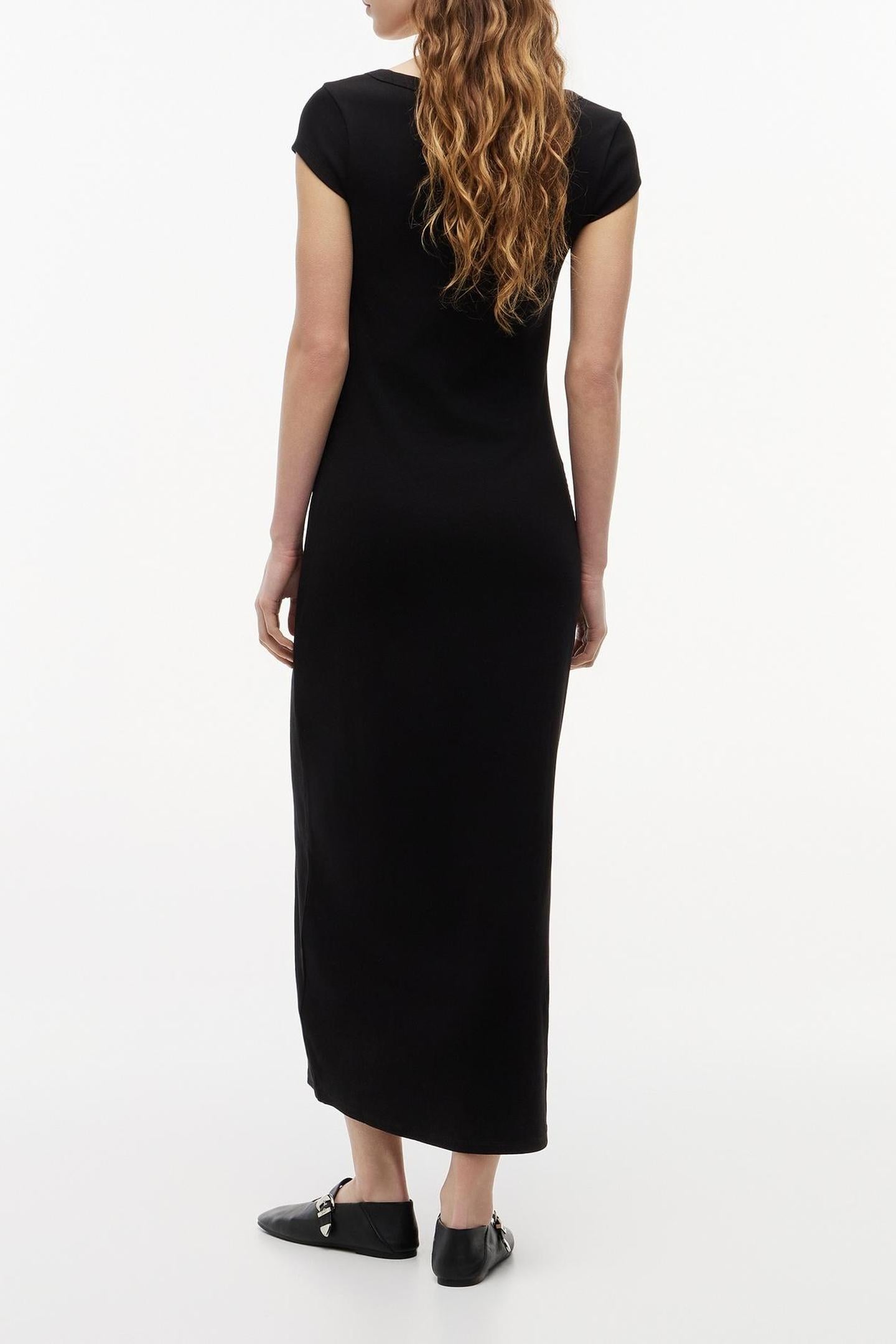 MAXI BADGE DRESS BLACK 2