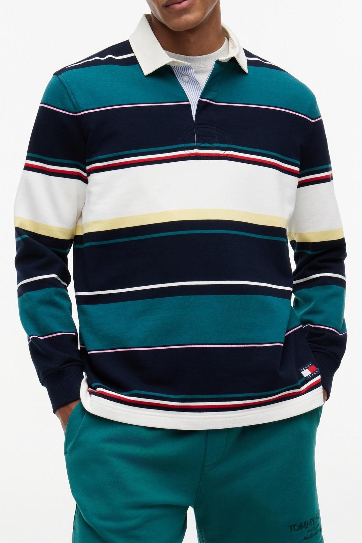 RELAXED STRIPE RUGBY DARK NIGHT NAVY MULTI 2