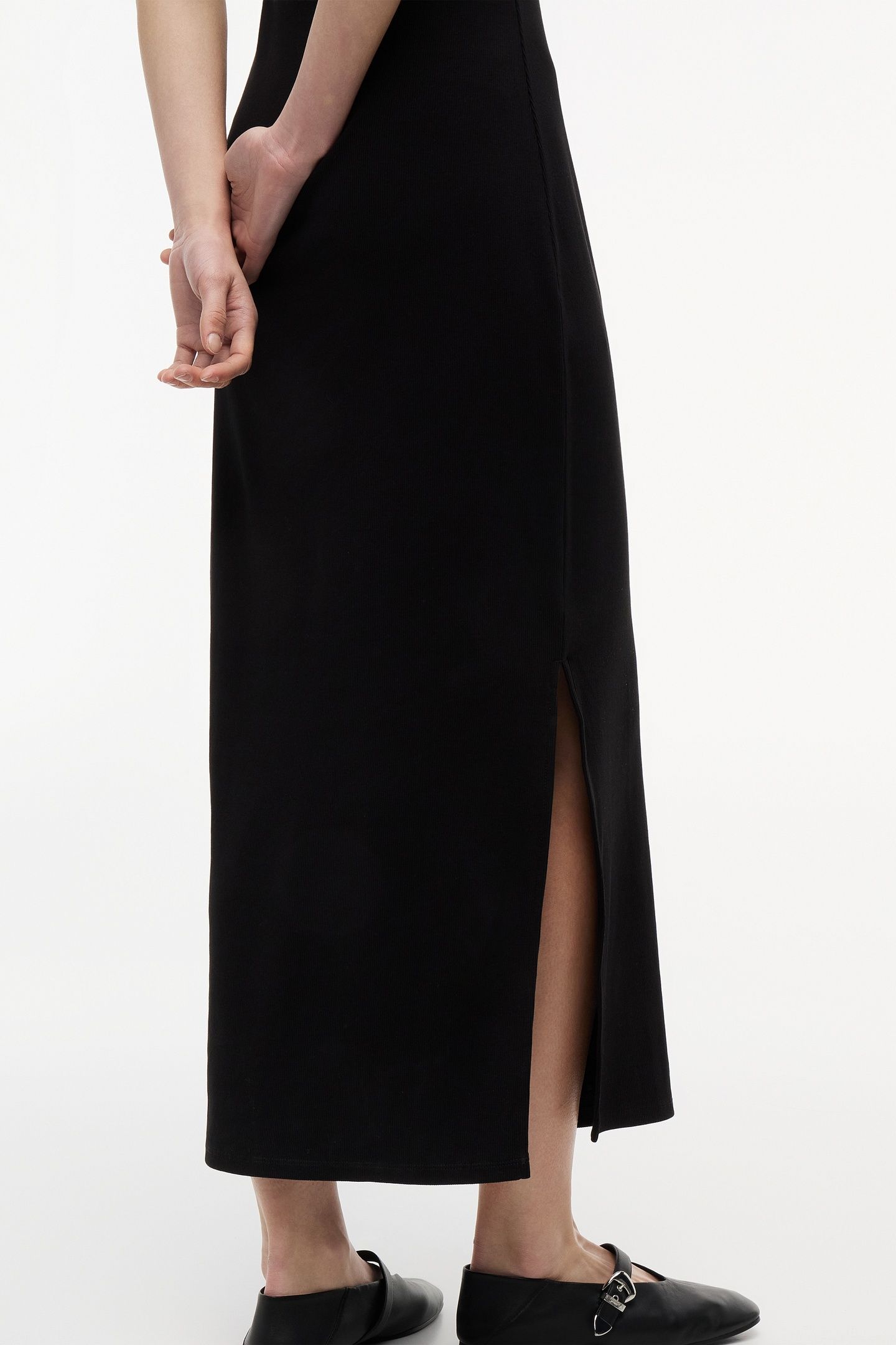 MAXI BADGE DRESS BLACK 3
