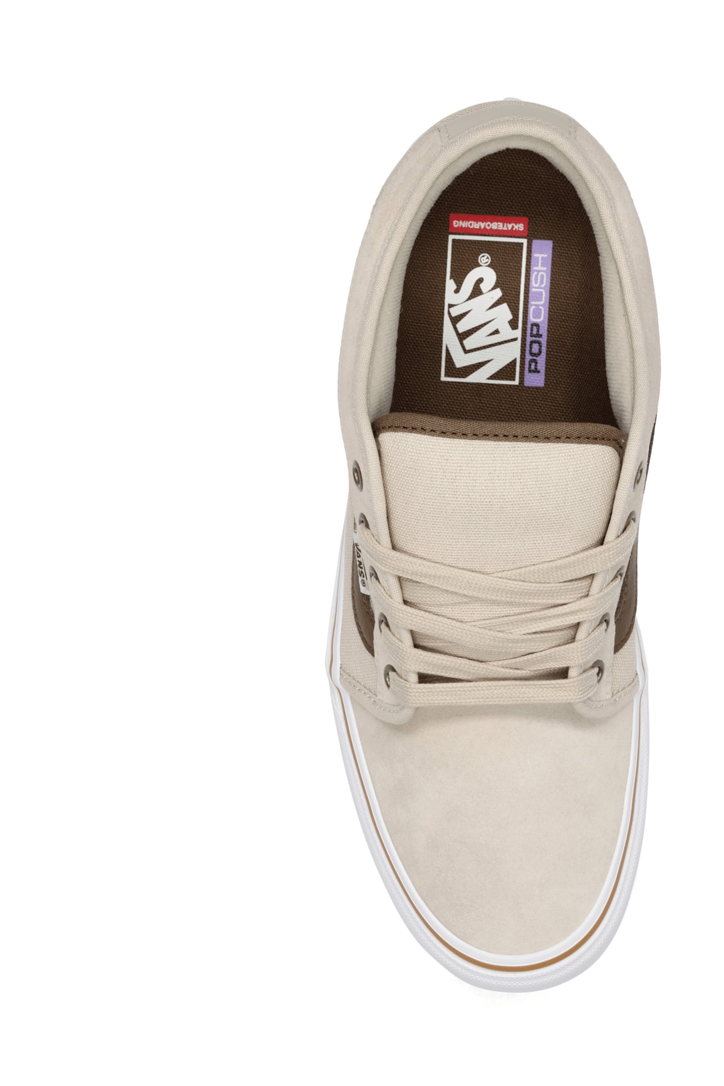 SKATE CHUKKA LOW SIDESTRIPE BROWN 2