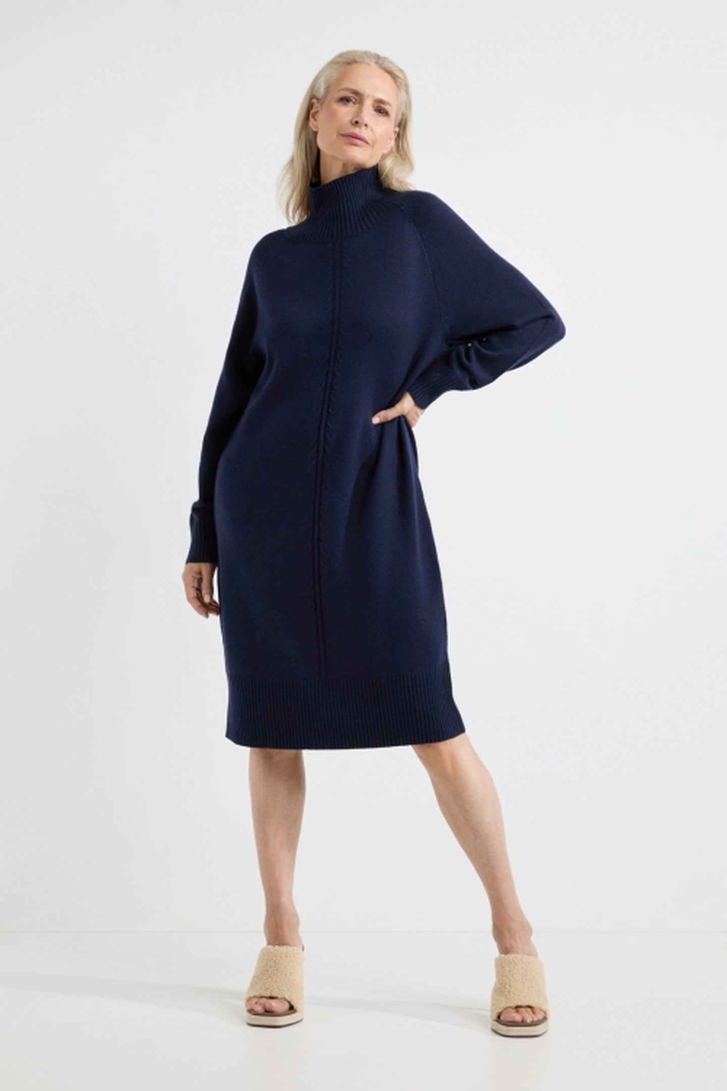 ANIKA DRESS NAVY 2
