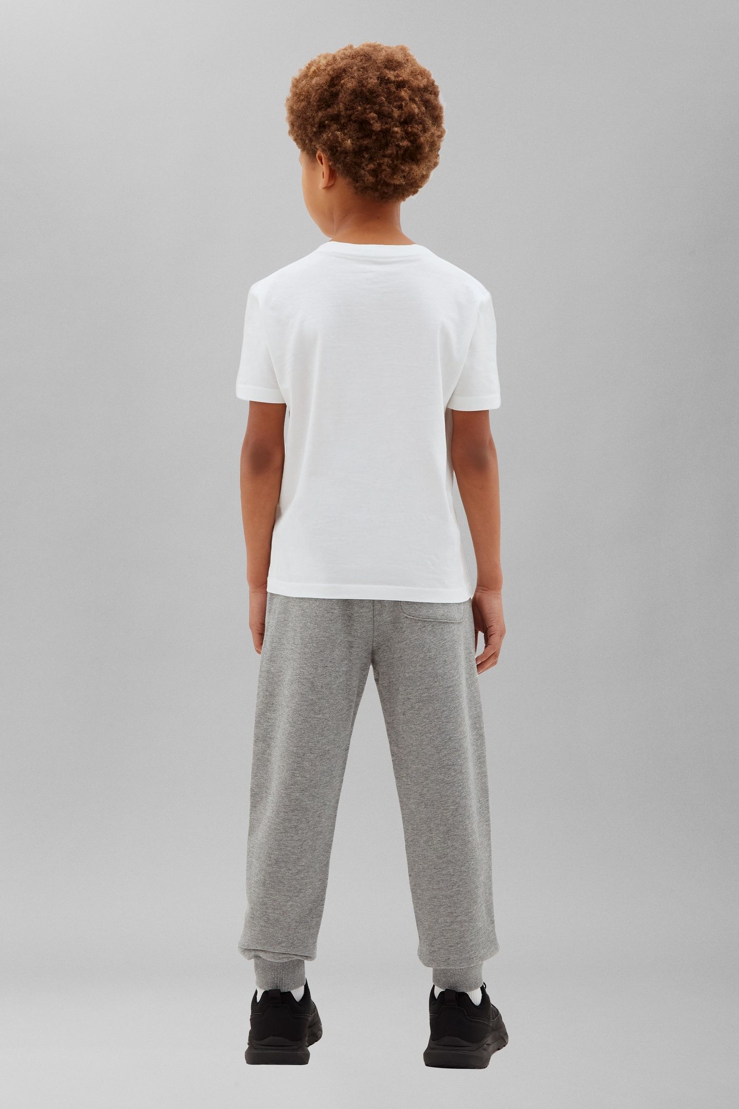 UNISEX MINI BADGE SWEATPANT MEDIUM GREY HEATHER 3
