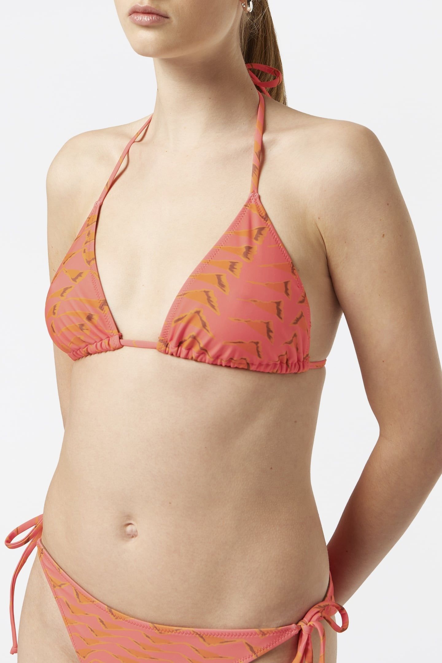 REVERSIBLE PRINTED BIKINI TOP HOUSE OF MIRRORS PINK 1
