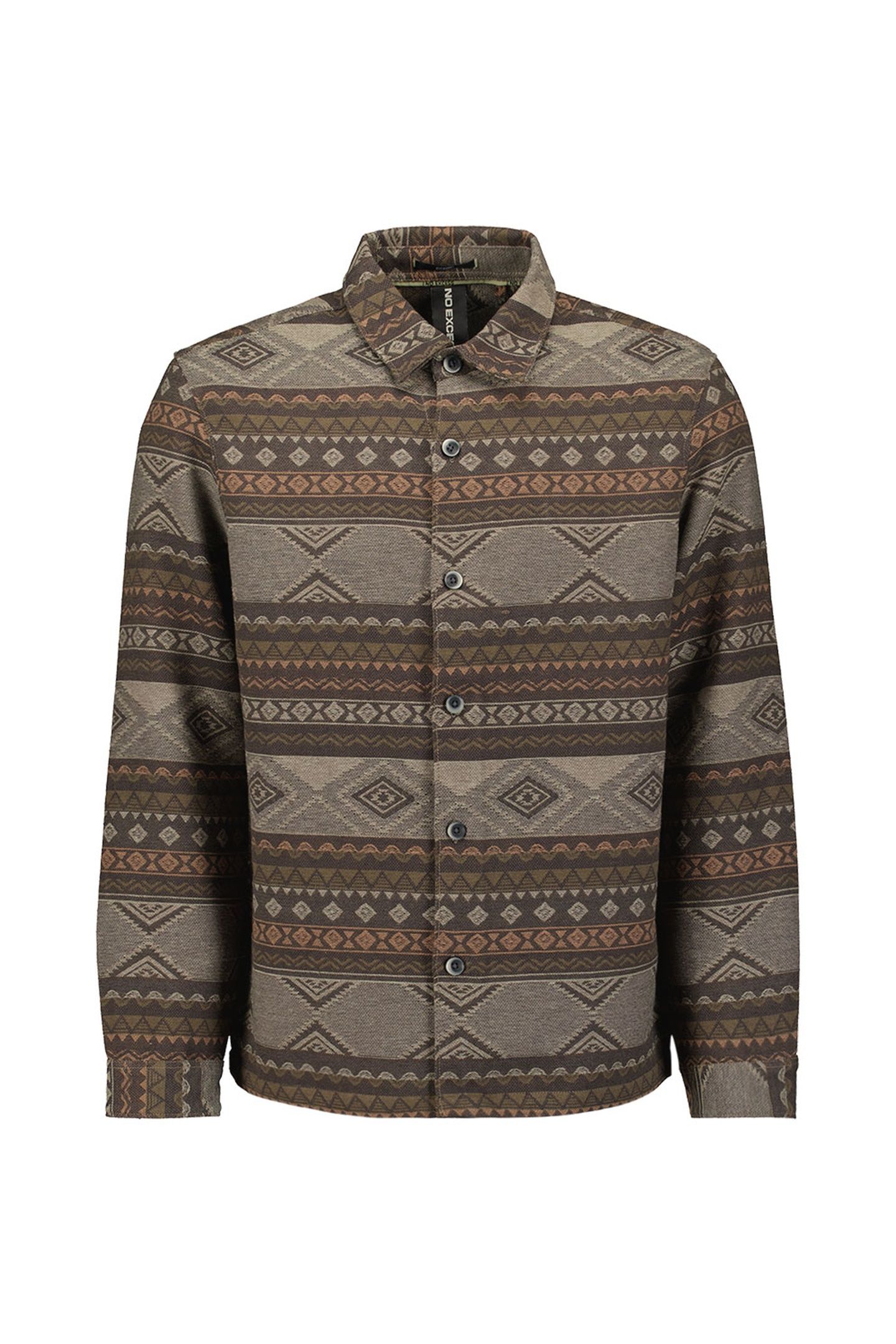 OVERSHIRT BUTTONS JACQUARD TAUPE 5